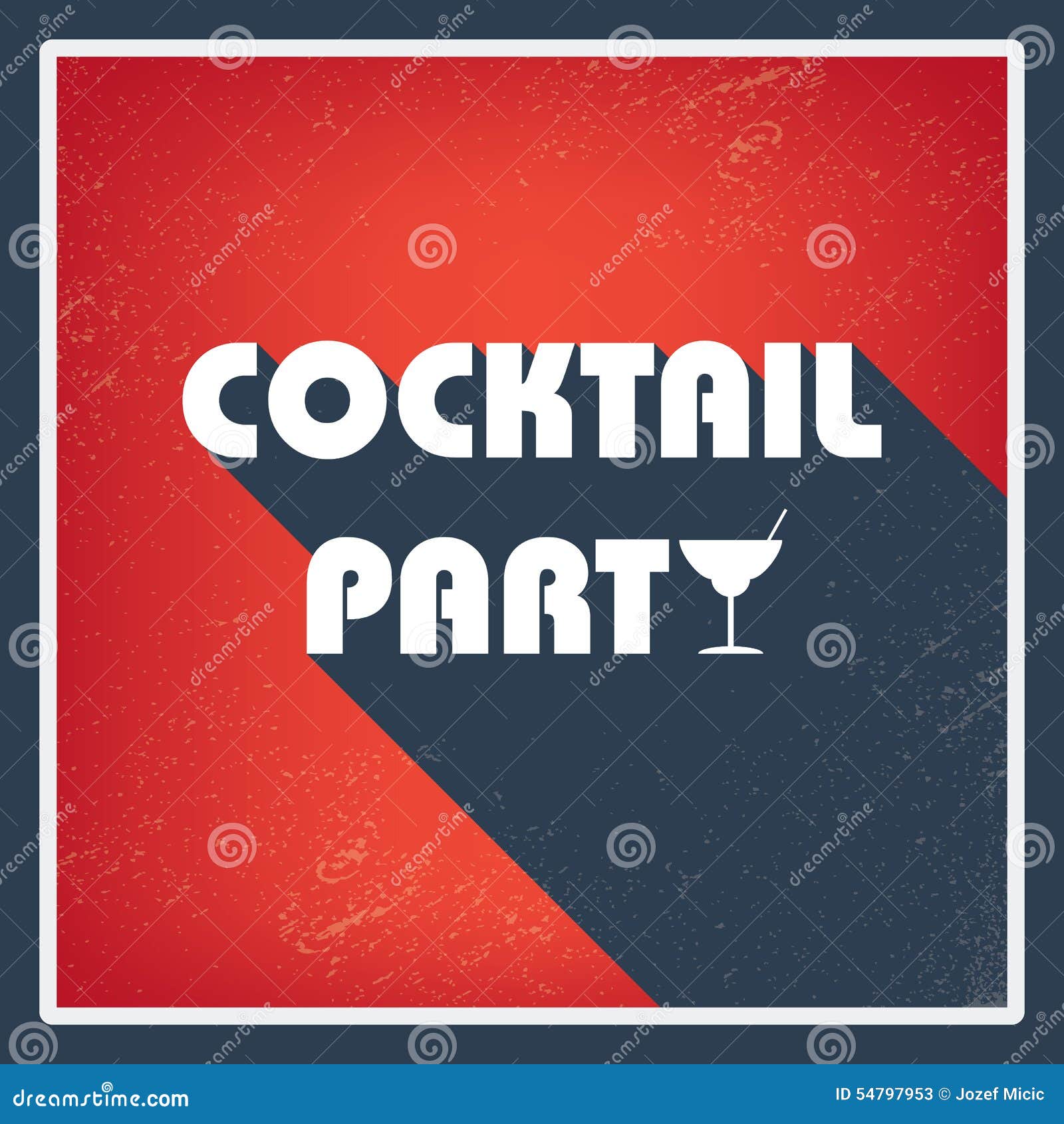 cocktail party vintage invitation card template stock vector cocktail party invitation card