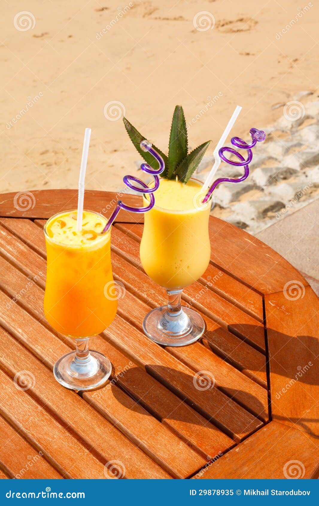Pineapple, Mango and Passion Fruit Juice Stock Image Image of