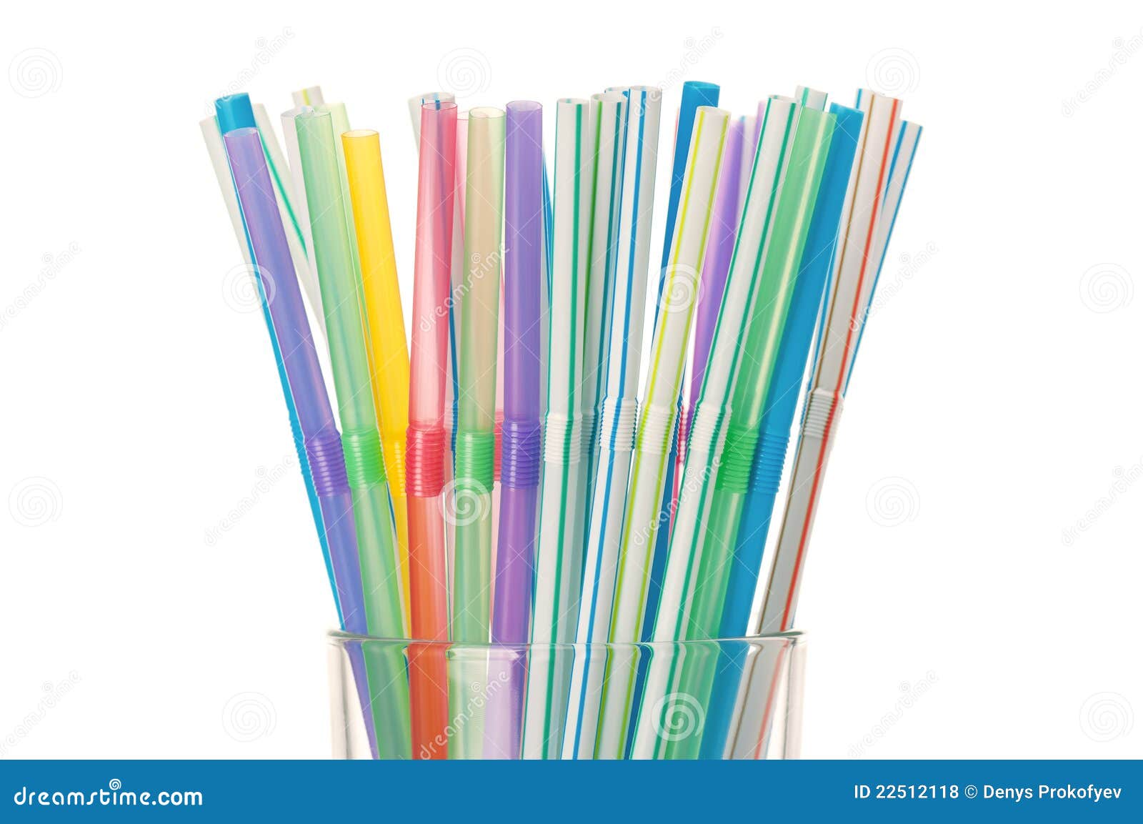 Cocktail straws stock photo. Image of many, isolated 22512118