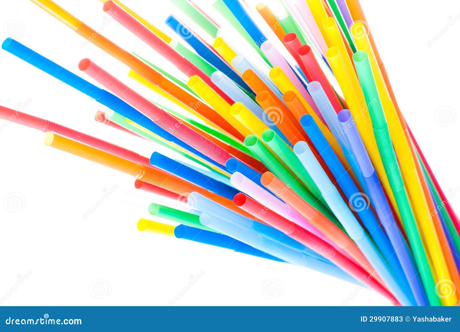 Cocktail straws in a bunch stock image. Image of twist 29907883