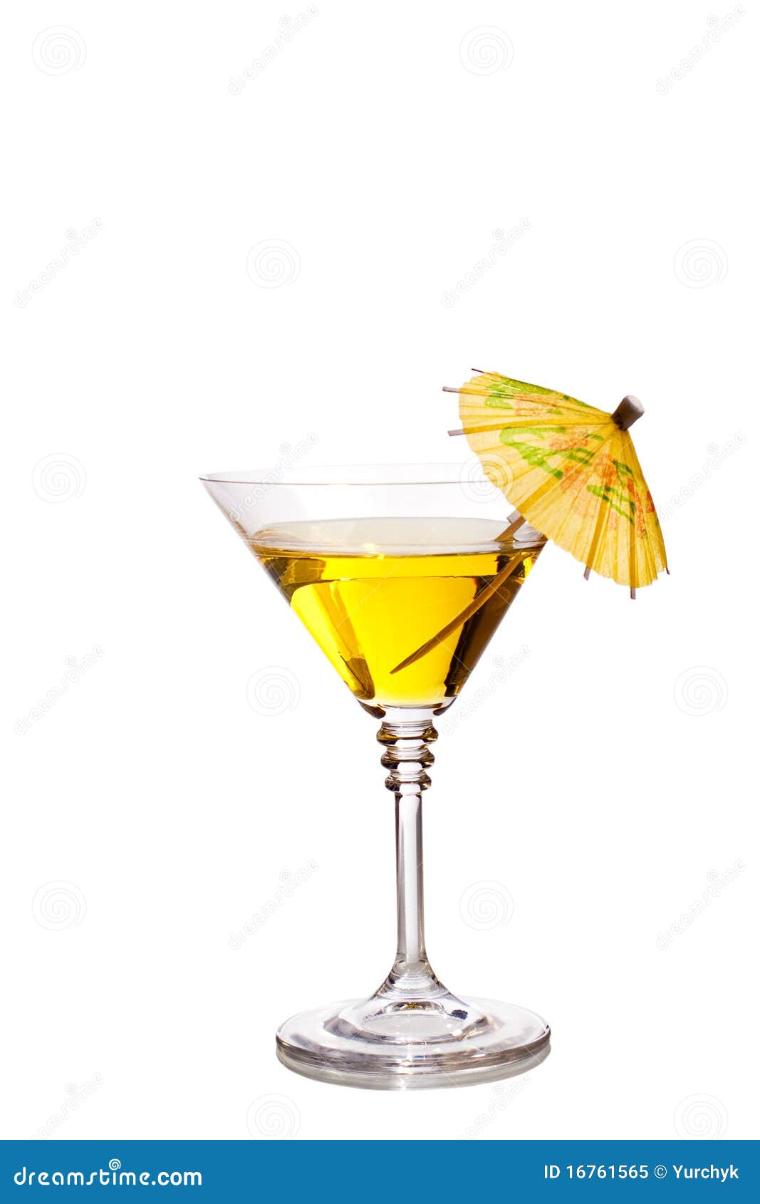 Cocktail with umbrella stock image. Image of martini 16761565