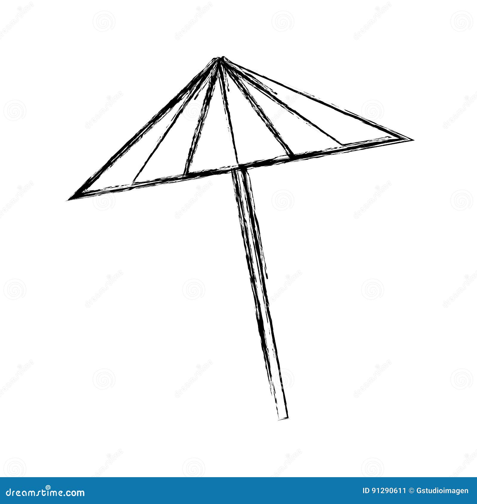 Cocktail Umbrella Isolated Icon Stock Vector Illustration of partying