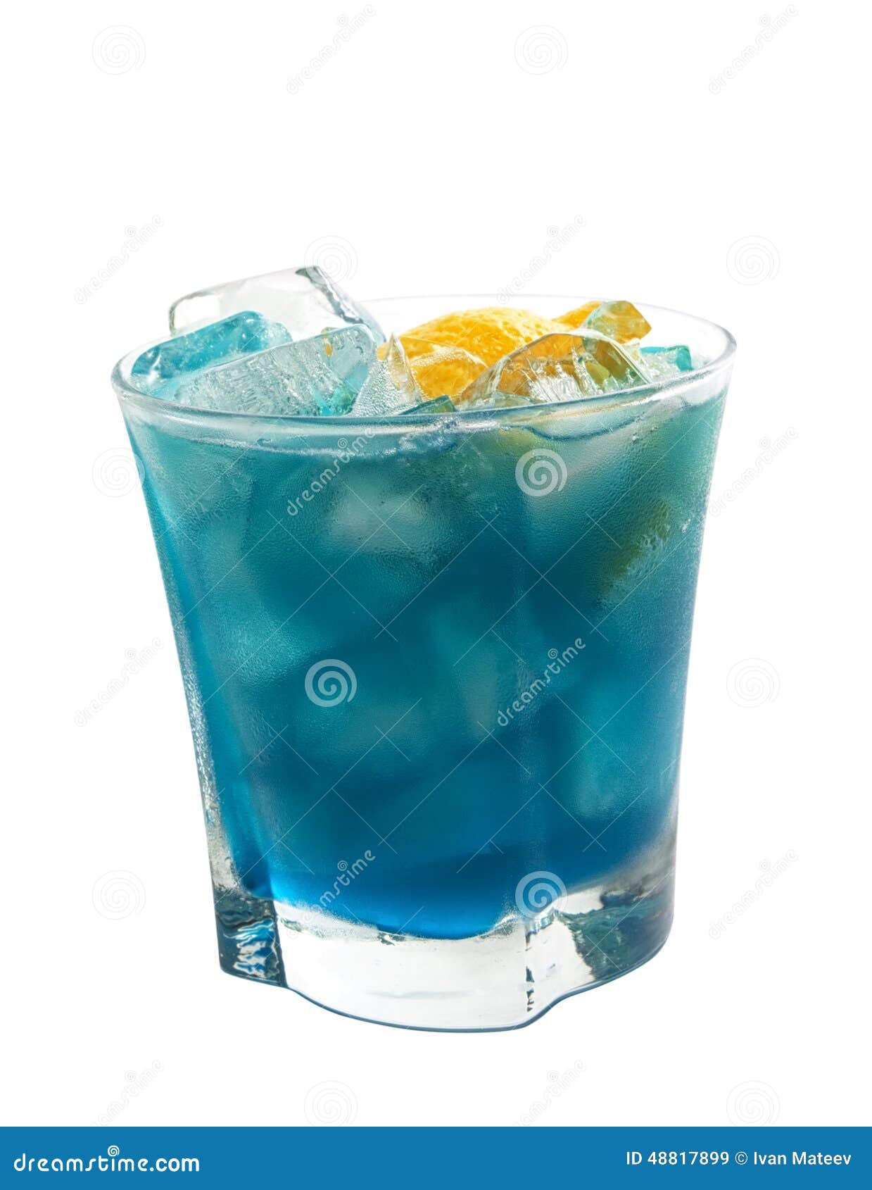 Cocktails Collection: Deep Blue Sea Stock Image - Image of isolated ...