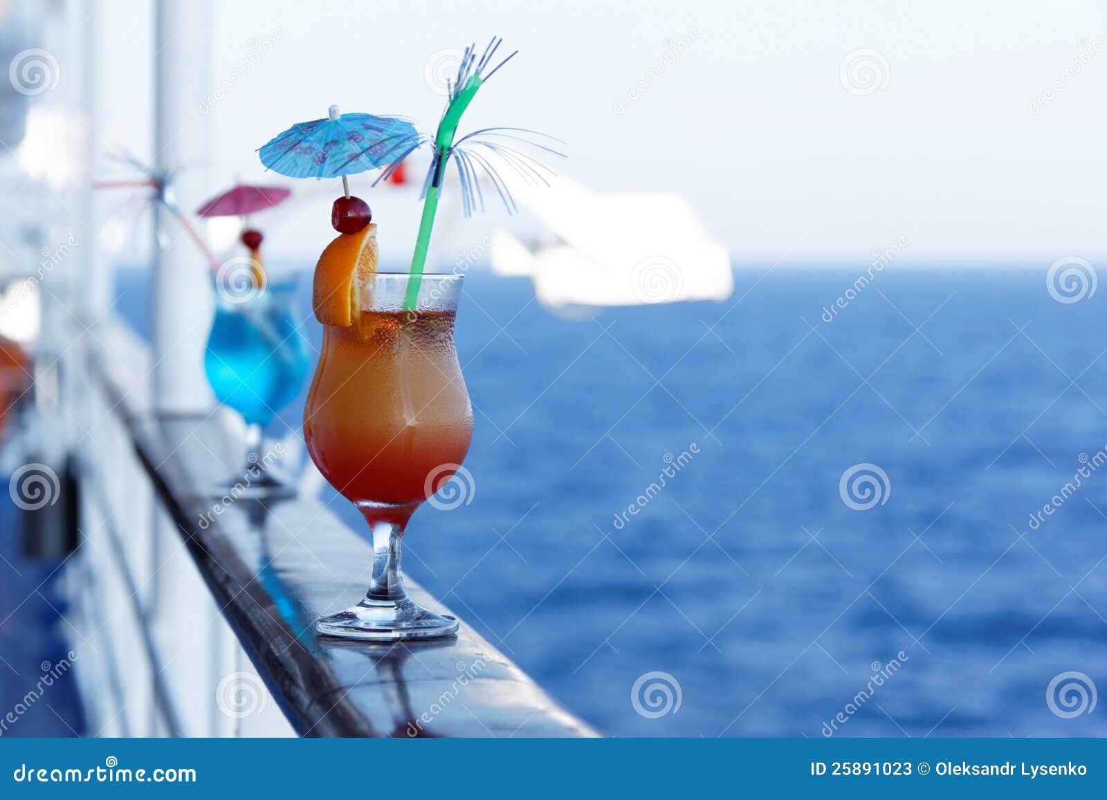 Cocktails on a cruise ship stock image. Image of cold 25891023