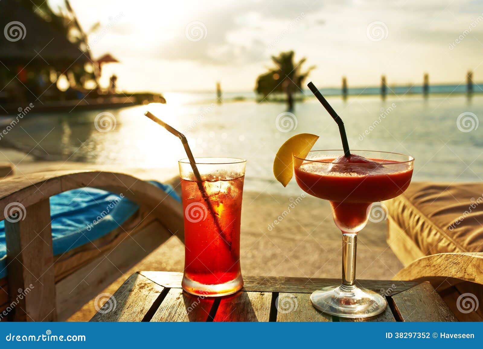 Cocktails Near Swimming Pool Stock Photo - Image of outdoors, resort ...