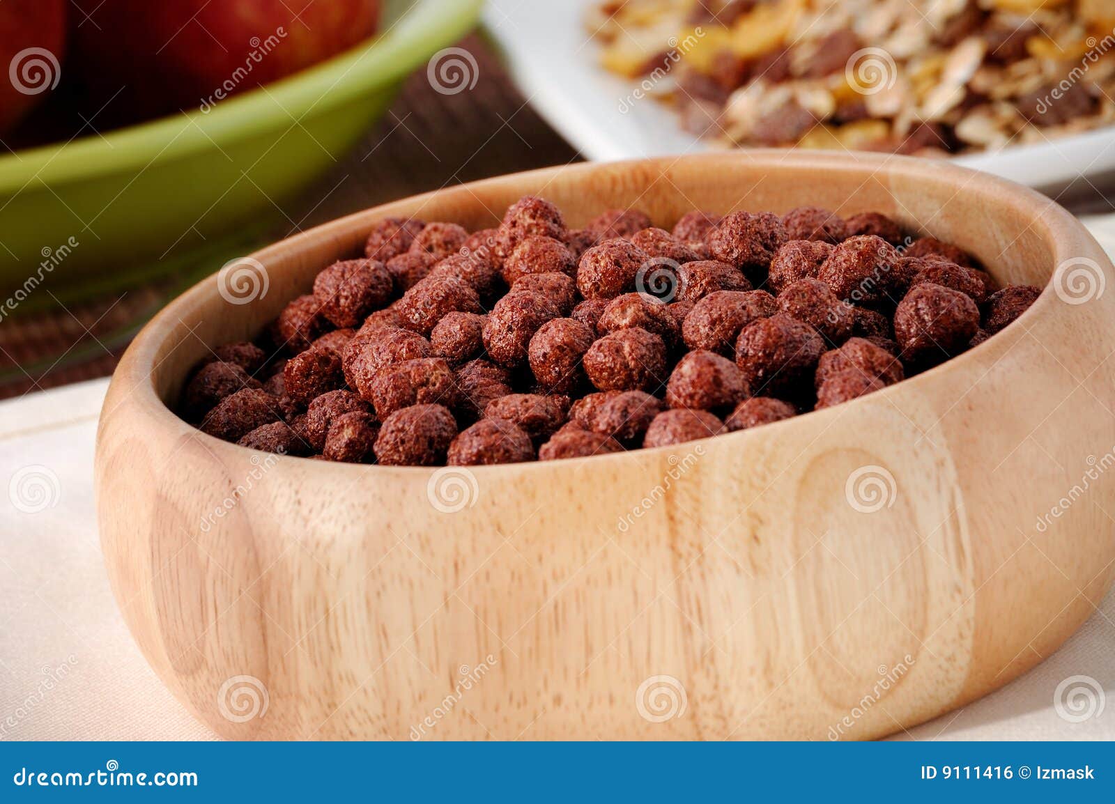 Cocoa cereal balls stock photo. Image of breakfast, nutritional 9111416