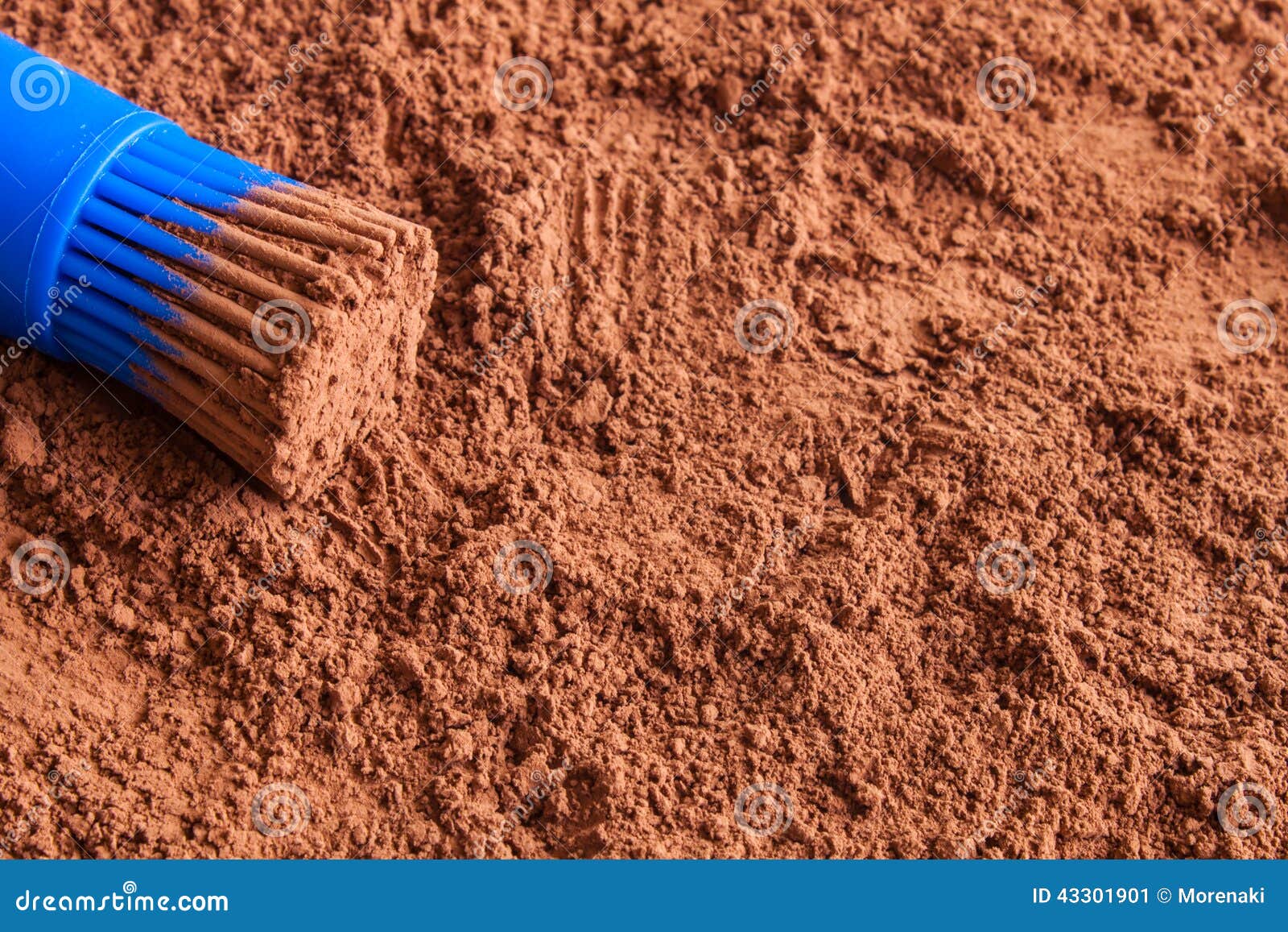 Cocoa powder stock image. Image of brush, powder, ingredient 43301901