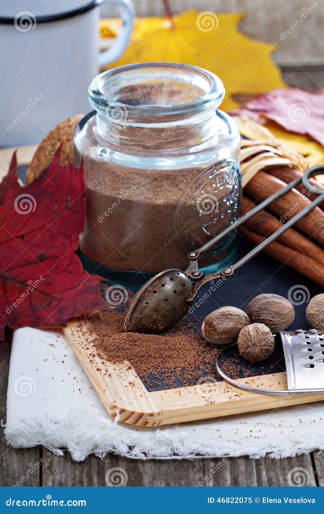 Download Cocoa Powder In A Jar Stock Image Image Of Confectionery 46822075 Yellowimages Mockups