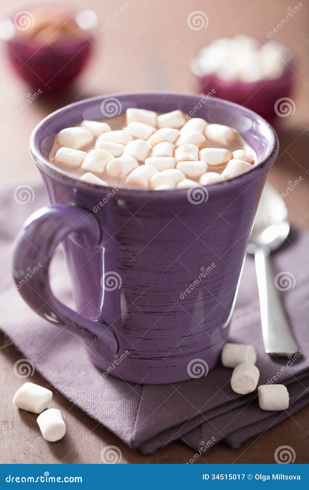 Cocoa with Small Marshmallows Stock Image Image of taste, sweet 34515017