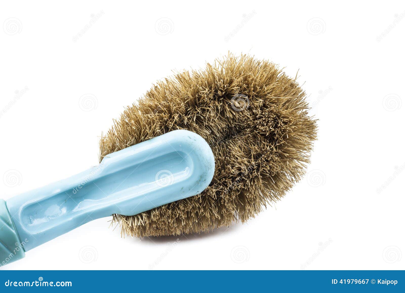 Coconut fiber brush stock image. Image of hygienic, single 41979667