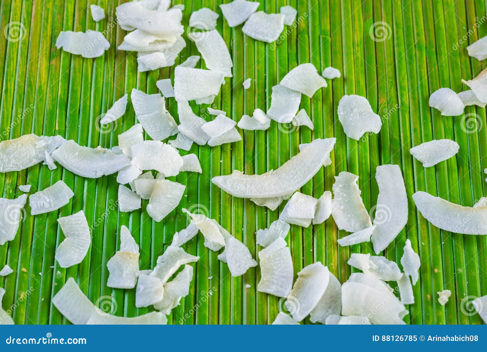 Coconut flakes stock image. Image of plant, tropical 88126785
