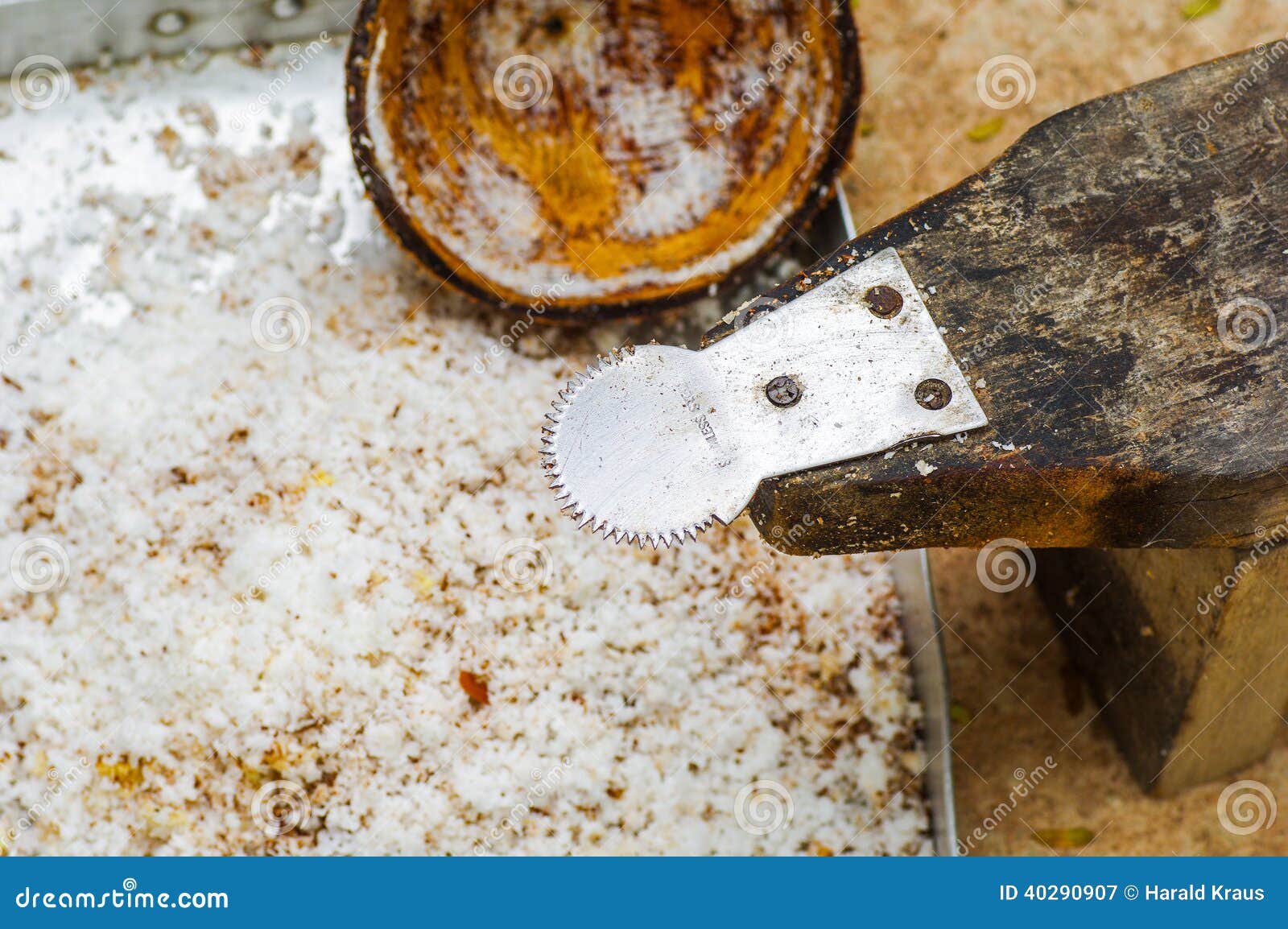 Coconut grater stock image. Image of domestic, utensil 40290907