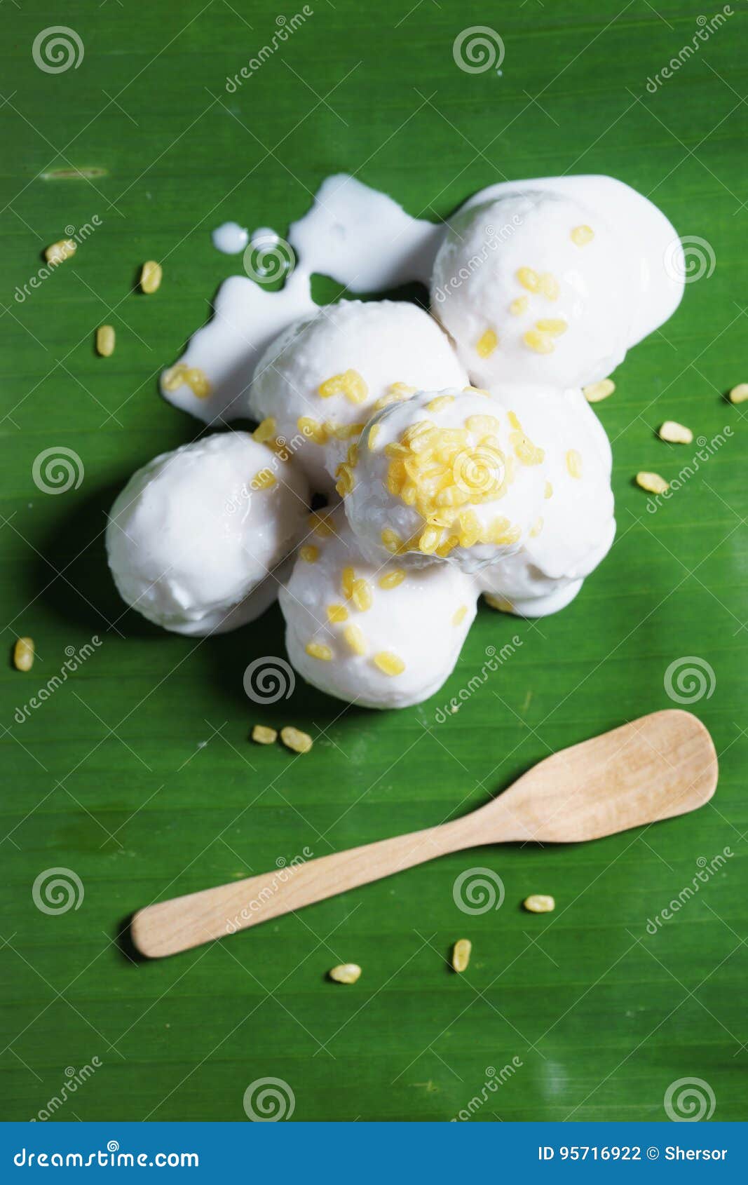 Coconut ice cream stock photo. Image of frozen, summer 95716922