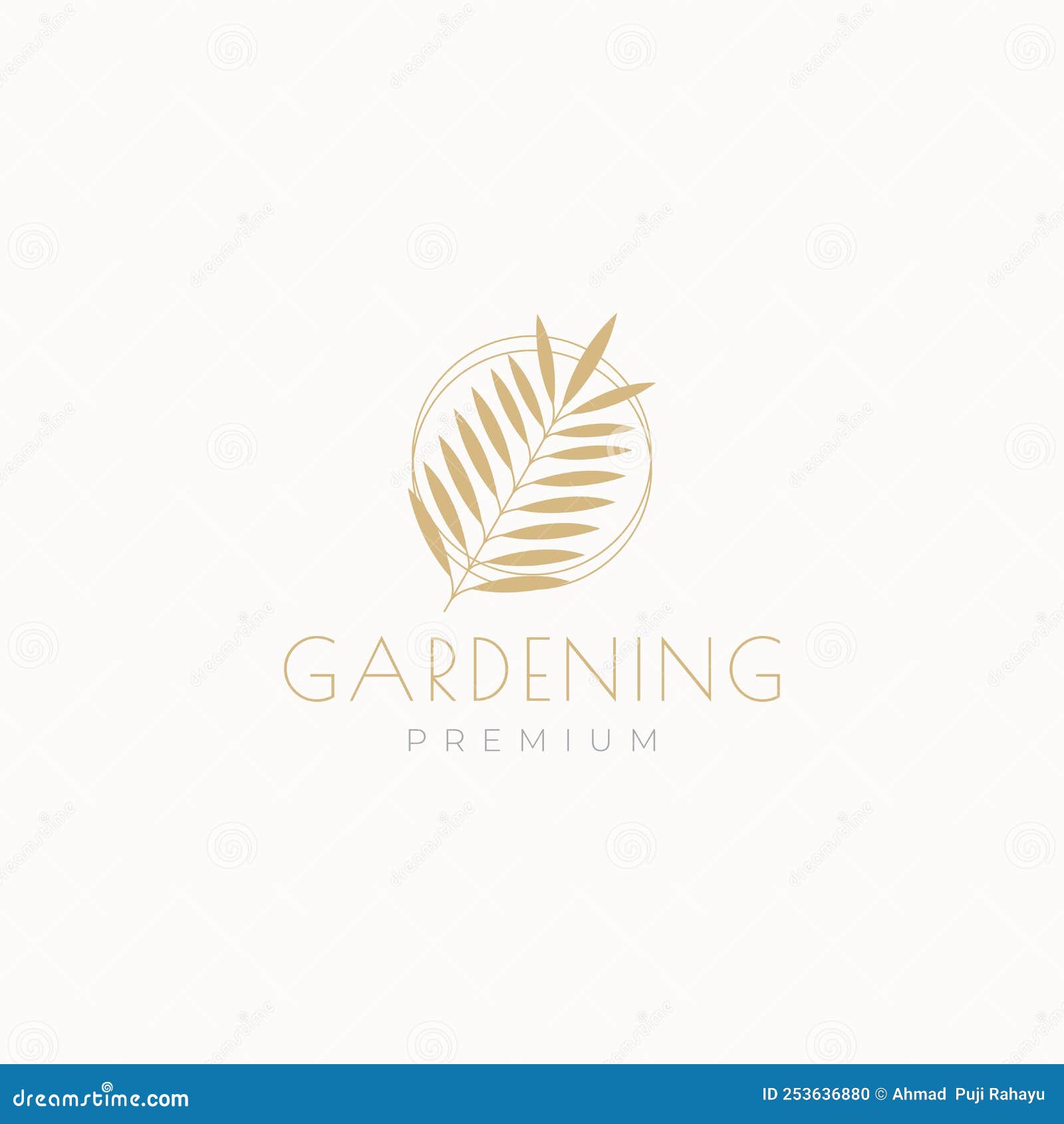 Coconut Leaf Art Aesthetic Logo Design Stock Vector Illustration of