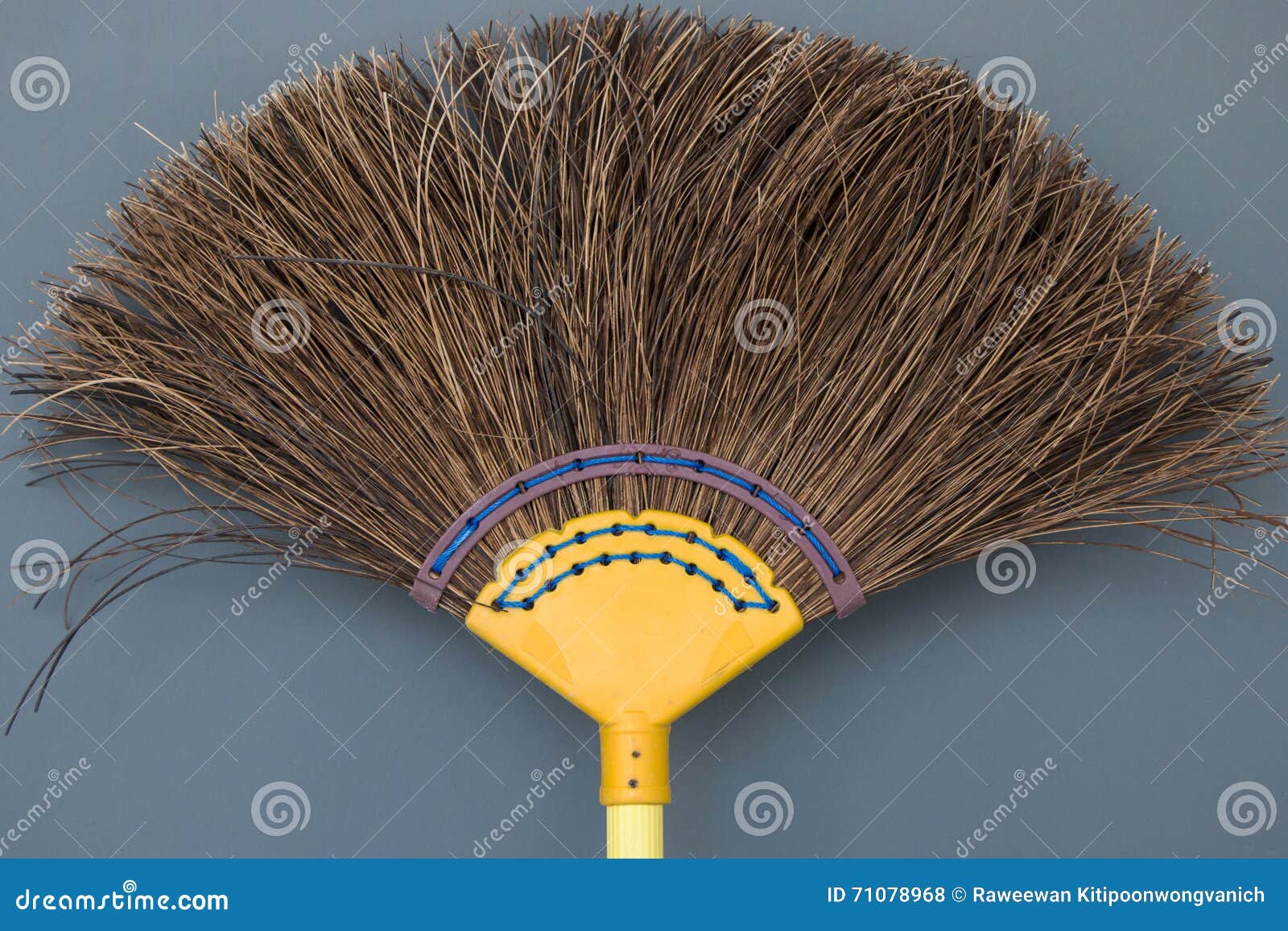 Coconut leaf broom stock photo. Image of close, household 71078968