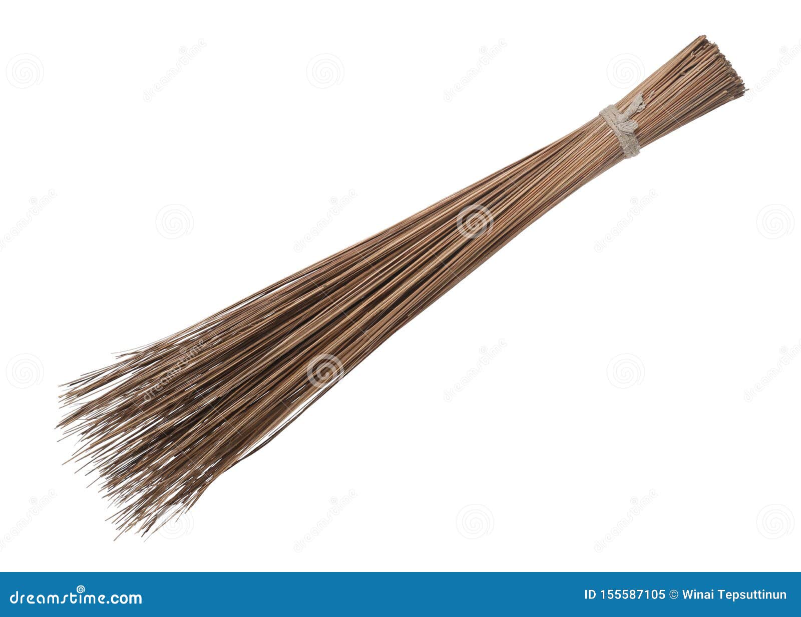 Coconut Leaf Broomstick Rough Duster Sweeper Stock Image Image of