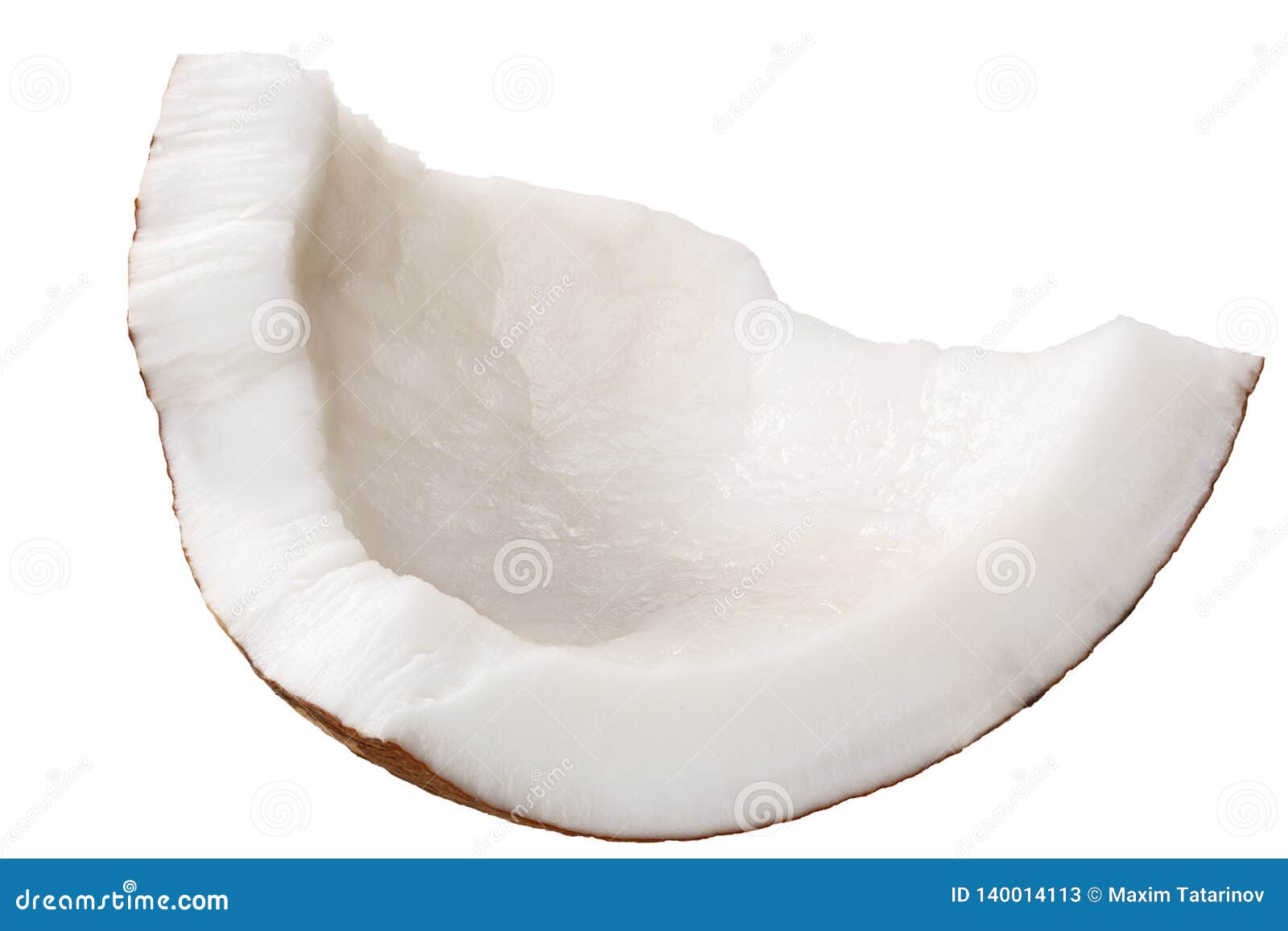 Coconut Meat C. Nucifera Kernel, Paths Stock Image Image of broken