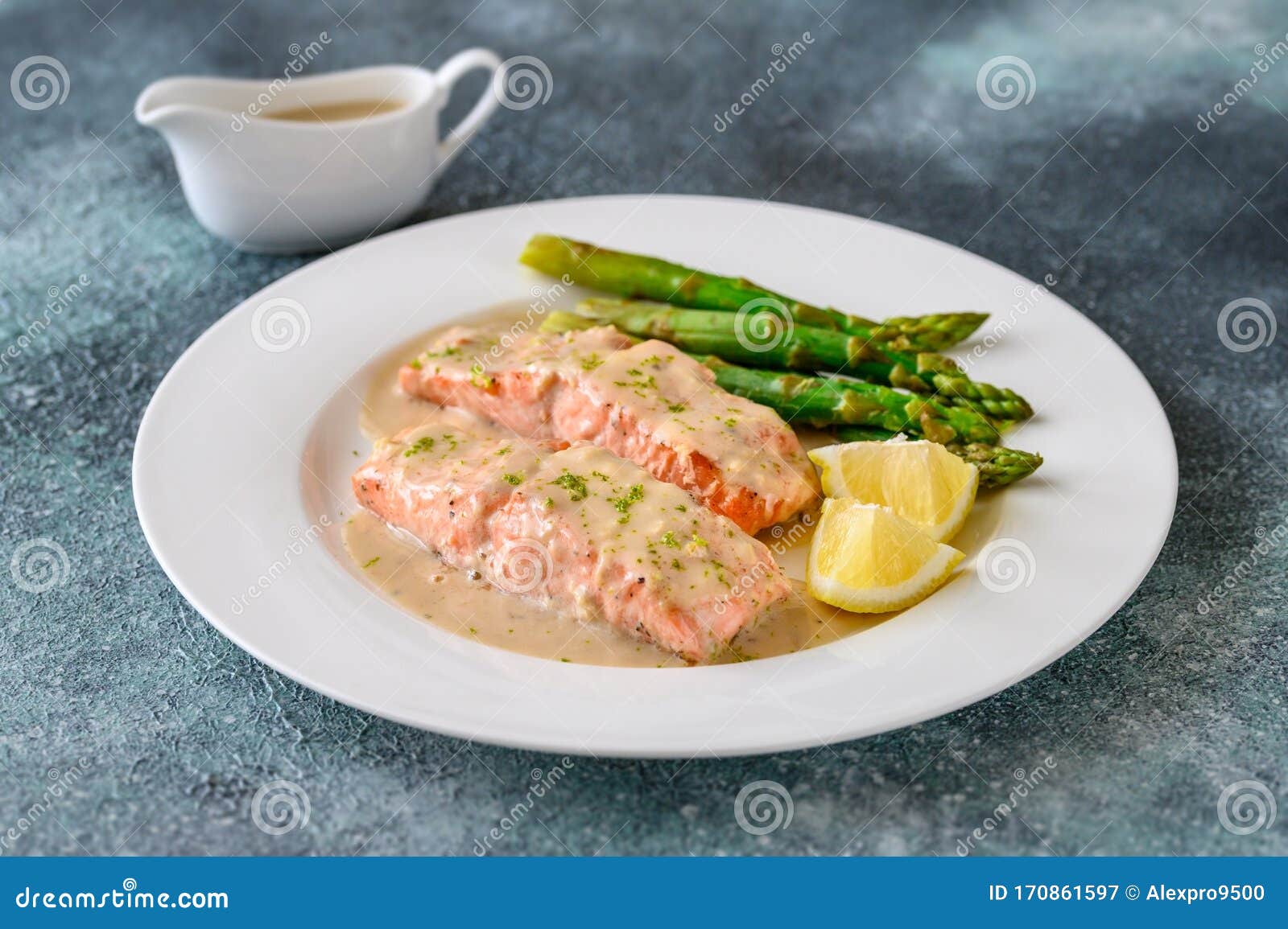 Coconut milk salmon stock image. Image of fish, diet 170861597