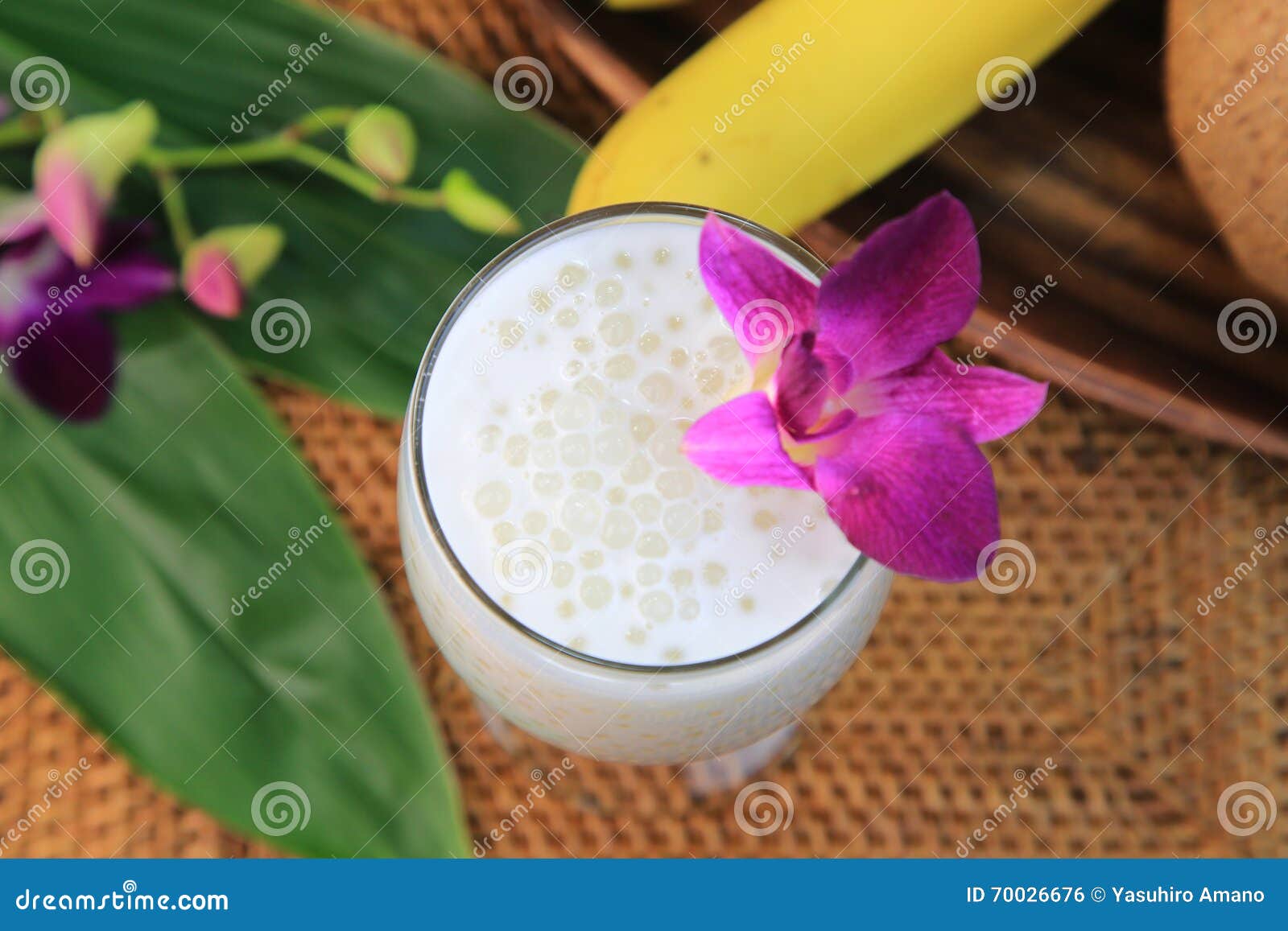 Coconut milk with tapioca stock photo. Image of crushed 70026676