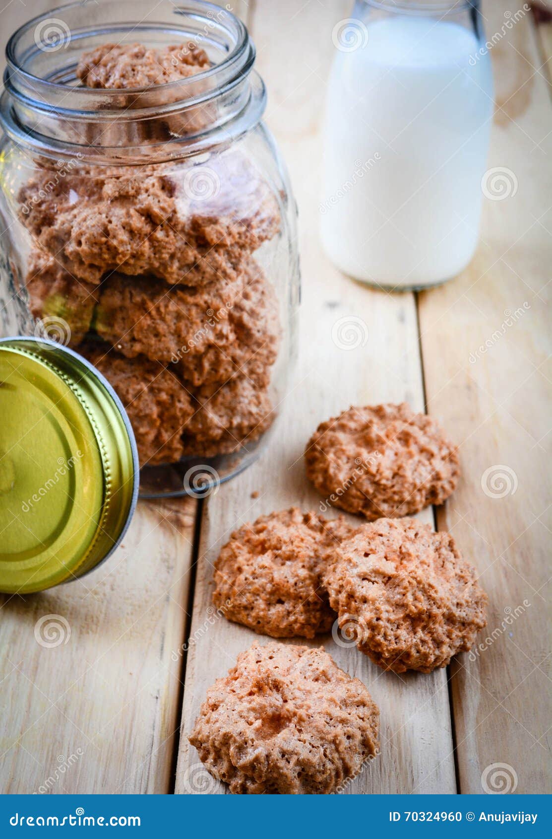 Coconut and Oats Flour Cookies Stock Photo Image of almond, flour