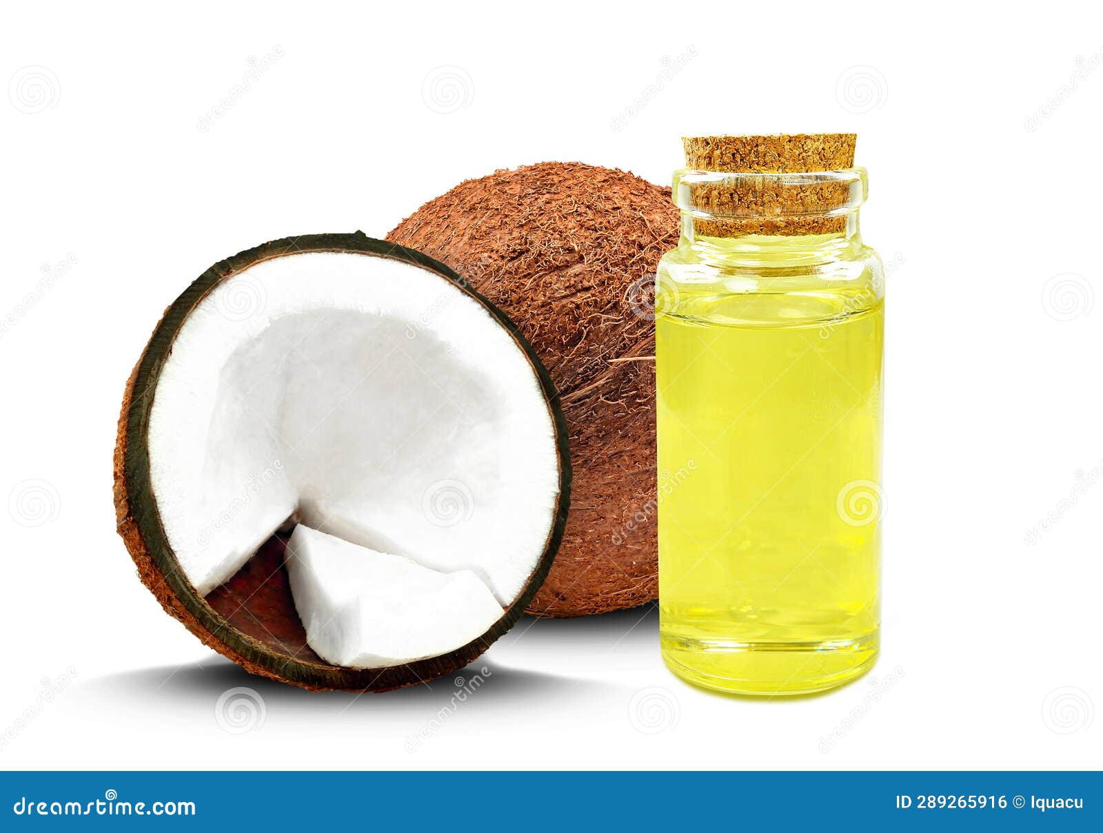 Coconut oil stock photo. Image of isolated, fruit, milk 289265916