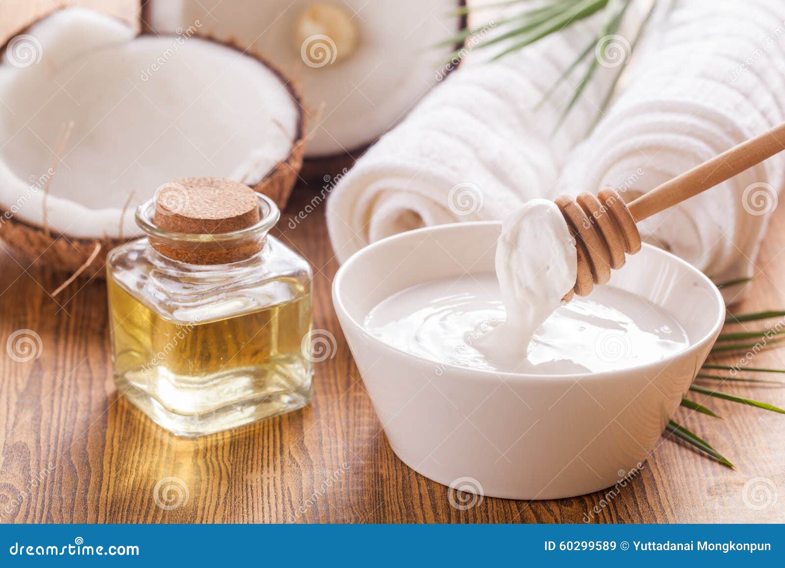 Coconut oil stock image. Image of aromatherapy, organic 60299589
