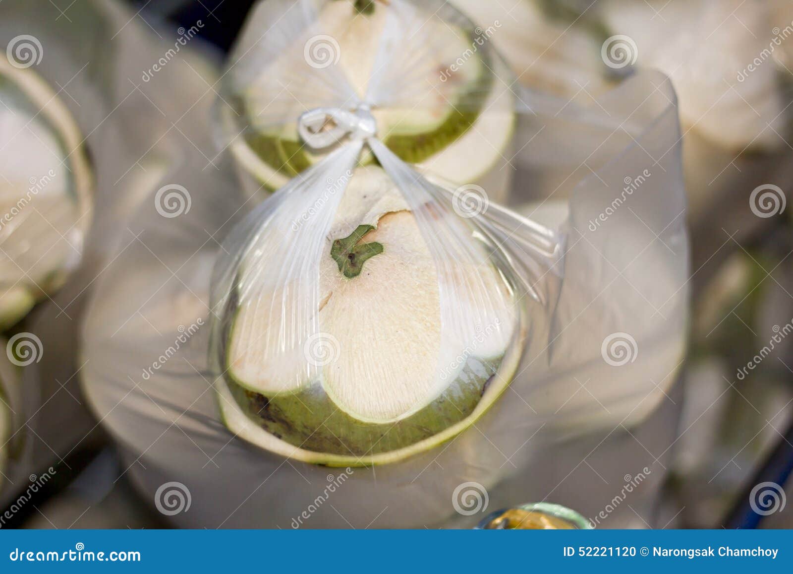 Coconut for sale in market stock photo. Image of asia 52221120