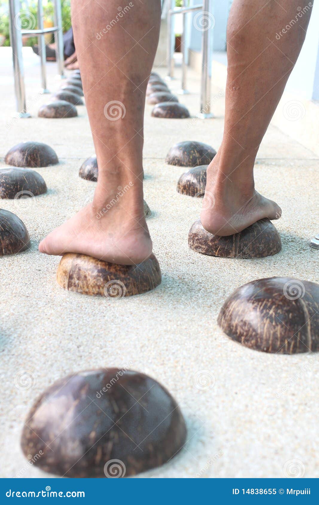 Coconut Shell for Foot Massage. Stock Image Image of object, shell