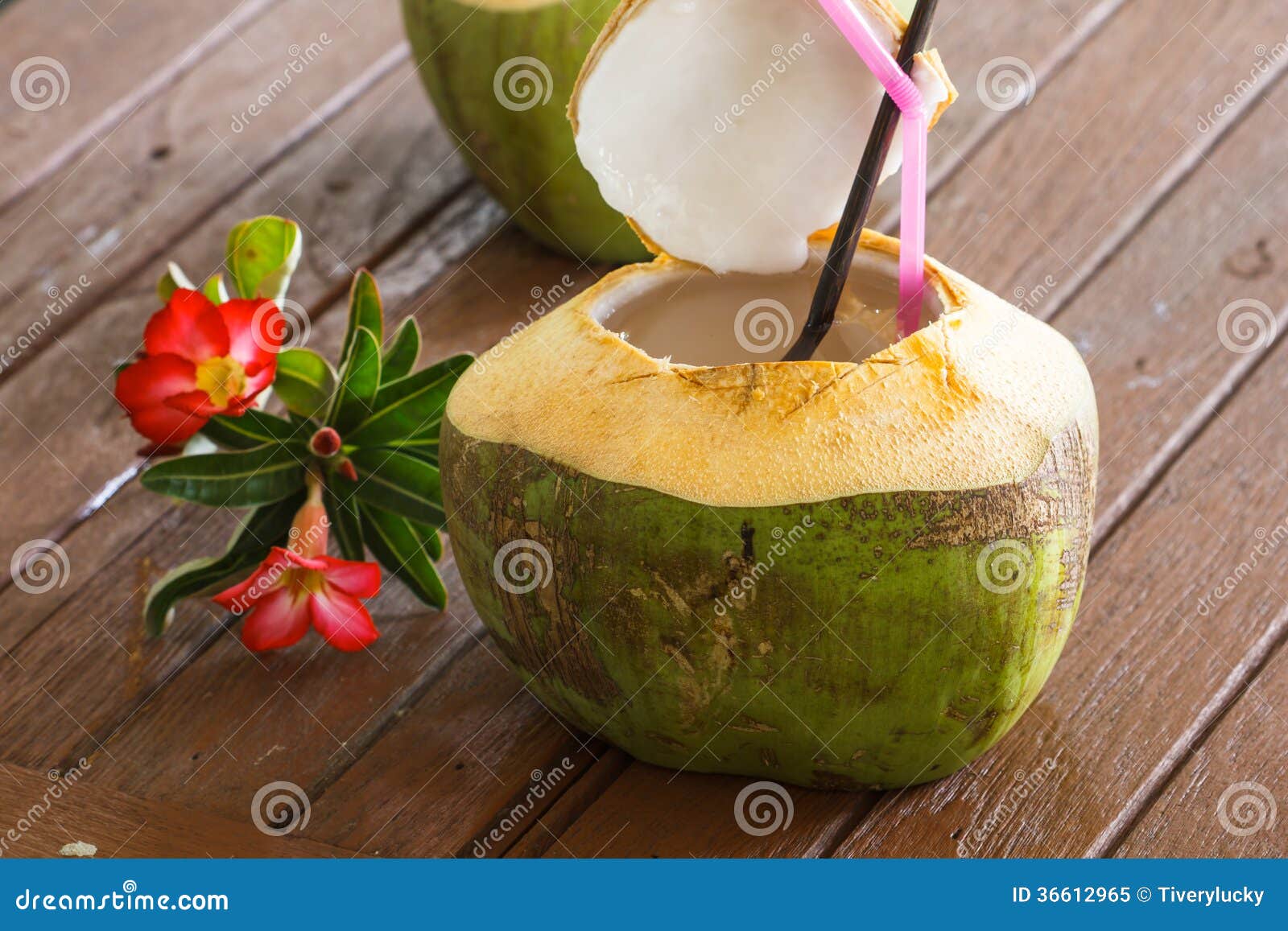 Coconut water drink stock image. Image of beach, juicy 36612965
