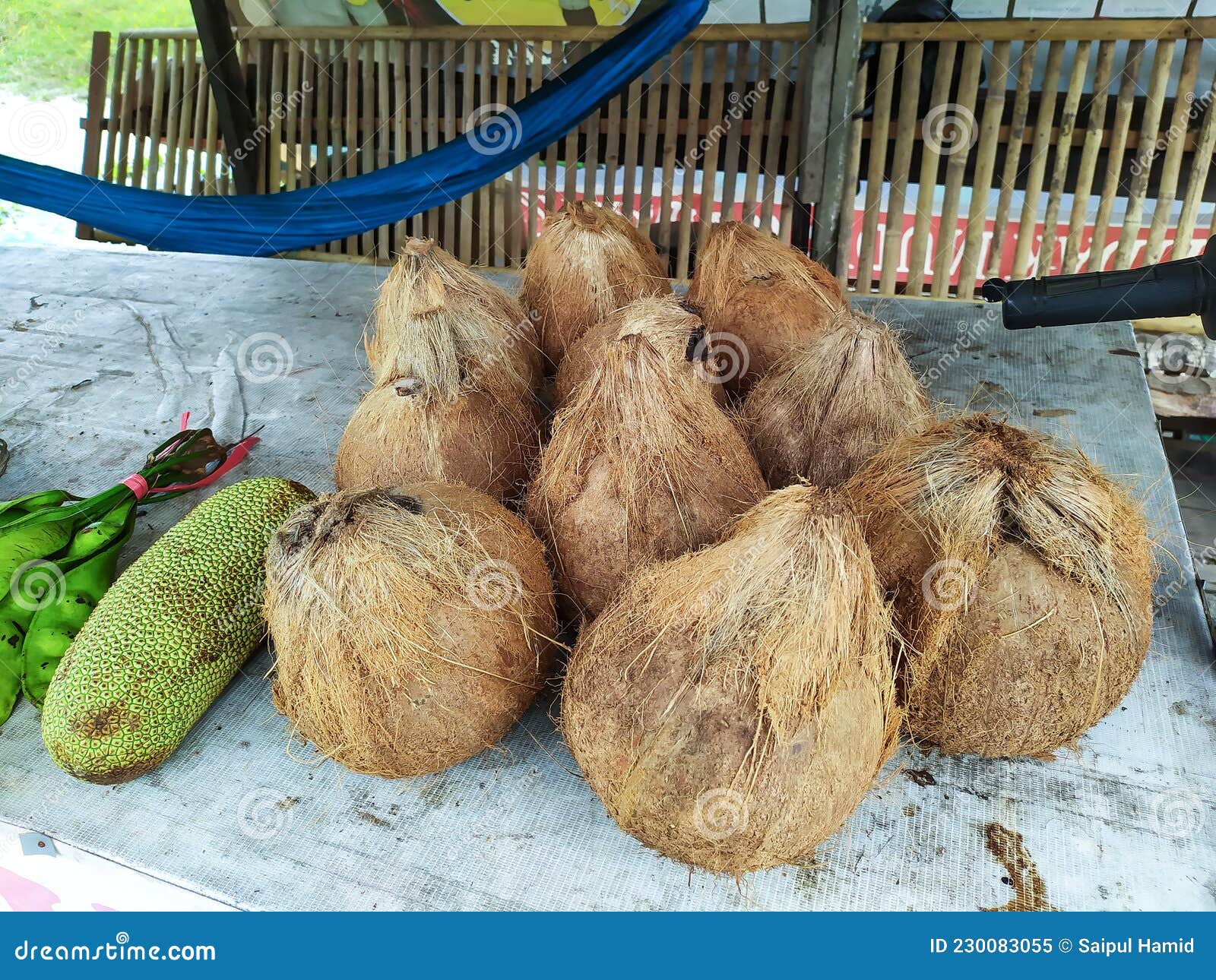 Coconuts Sold on the Roadside Stock Image Image of meal, crop 230083055
