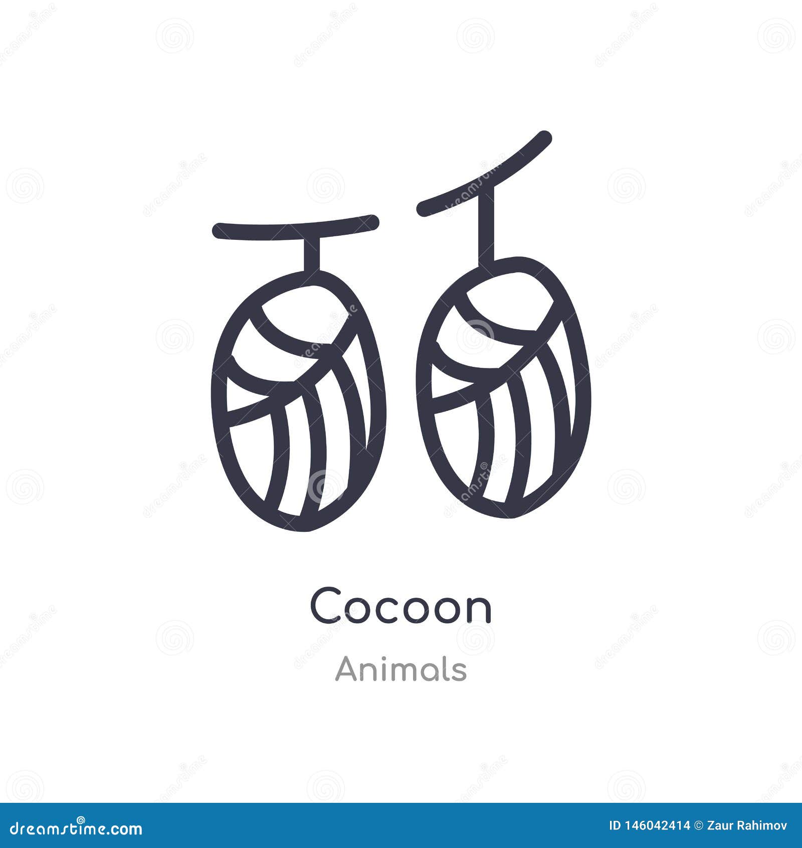 Silkworm Cocoons Icon Vector Illustration | CartoonDealer.com #273318660