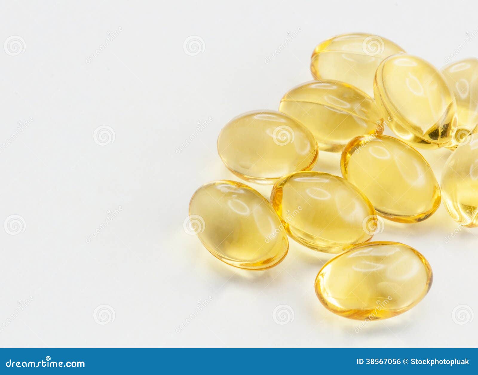 Cod Liver Oil Gel Capsules on Gray Background Stock Photo Image of