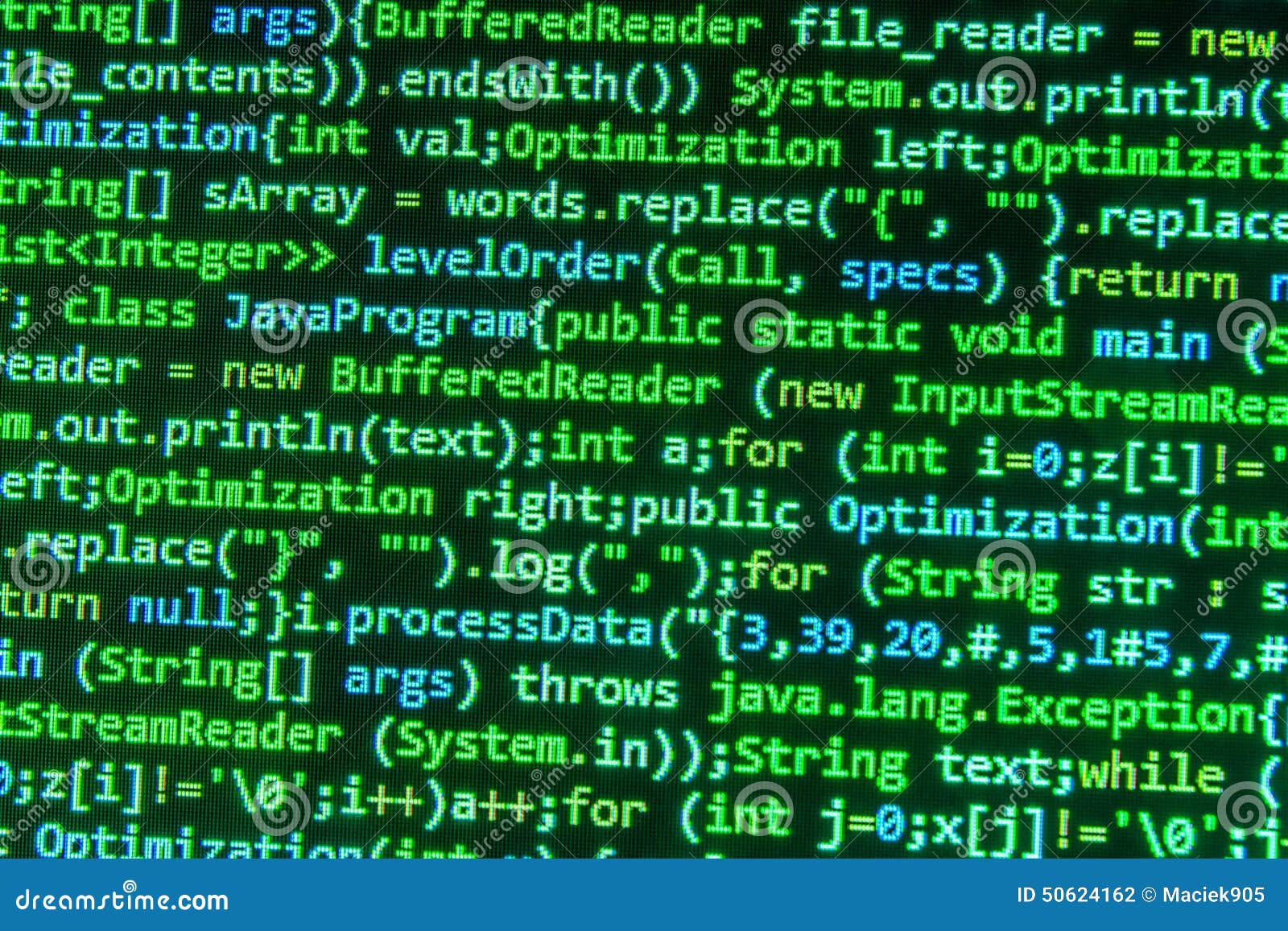 Codage De L'écran De Programmation De Code Source Photo stock  Image
