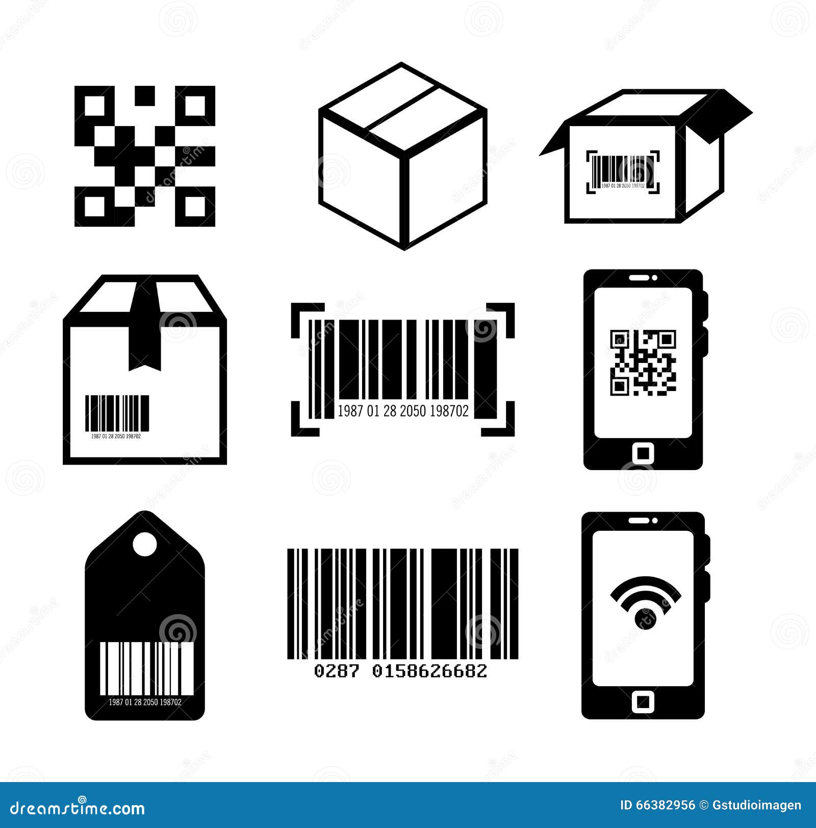 icon pallet barcode icon pallet barcode