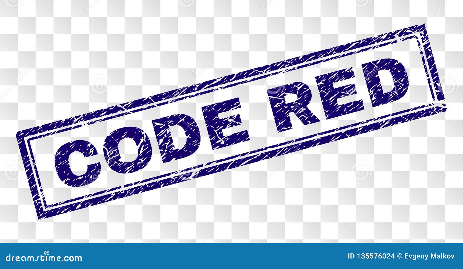 Scratched CODE RED Rectangle Stamp Stock Vector - Illustration of seal ...