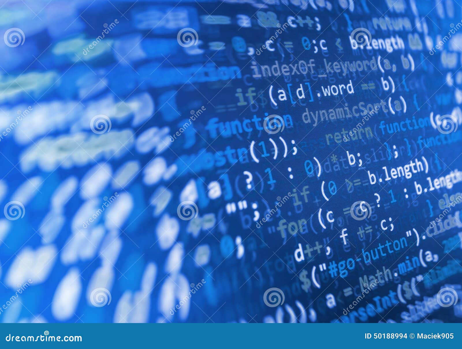 coding programming source code screen. colorful abstract data display. software developer web program script.