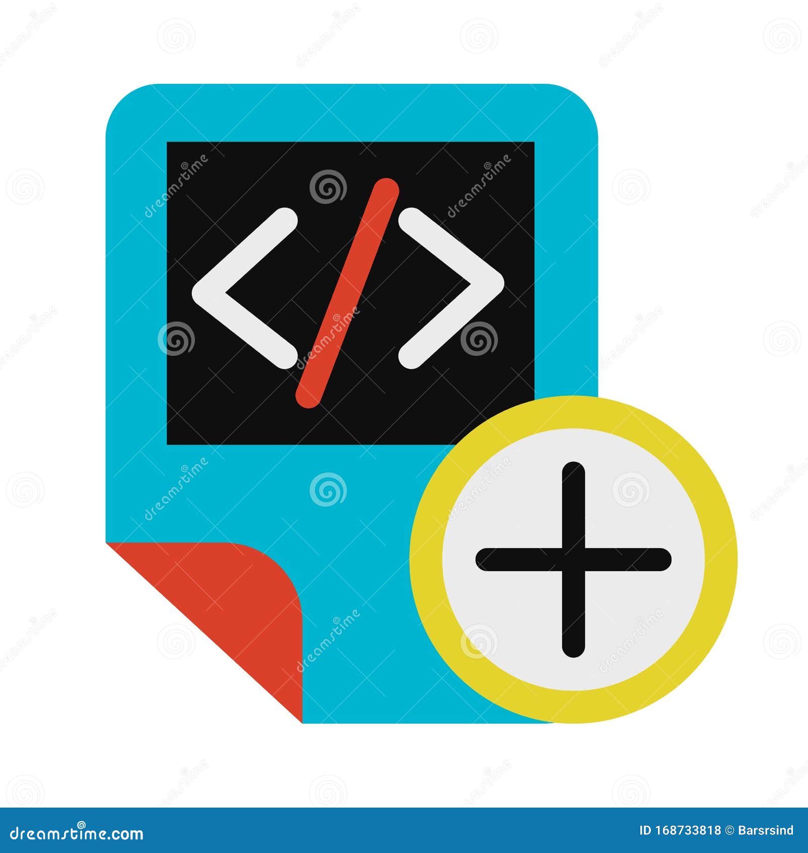 Download Coding Script File Adding Symbol Glyph Vector Icon Stock ...
