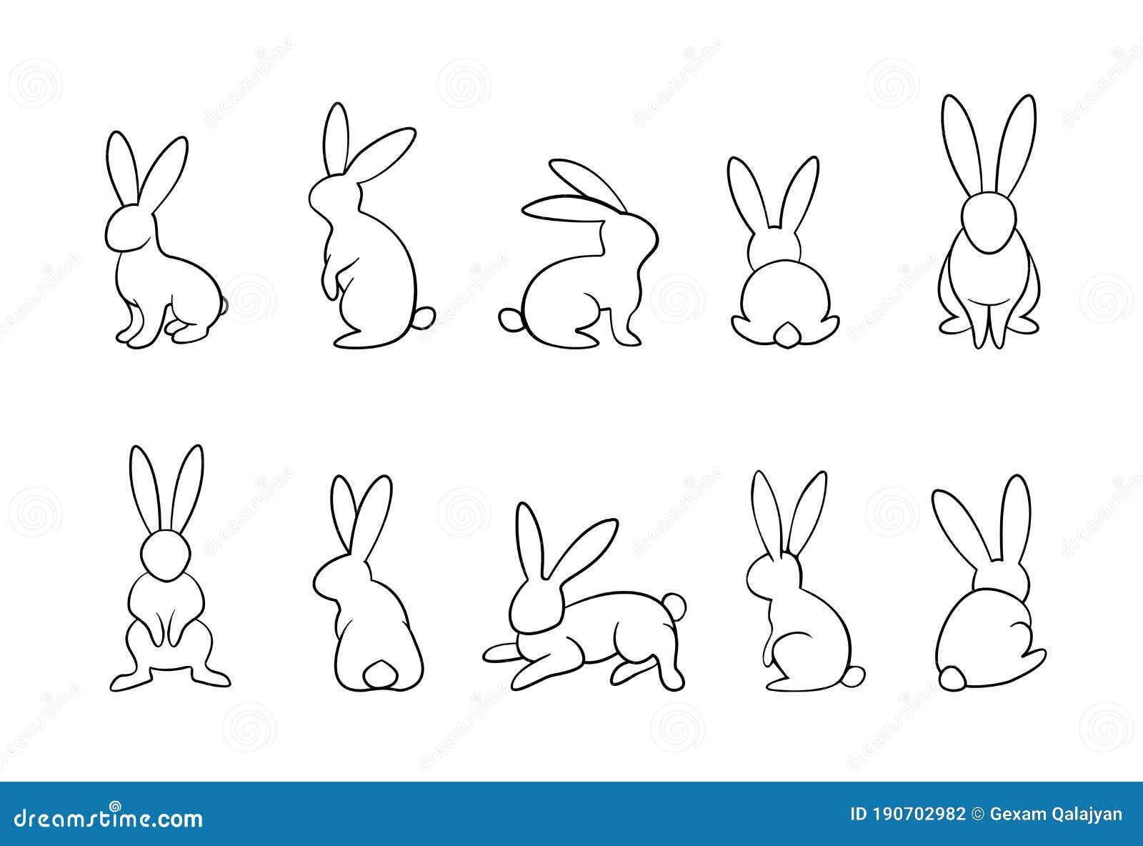 TUTORIAL DE DESENHO🐰 Coelhos em várias poses #artista