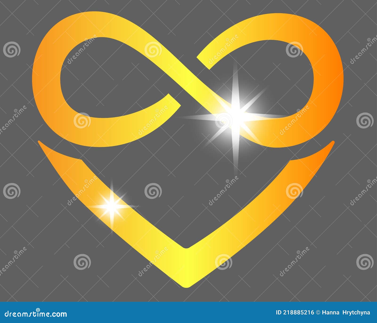 Symbole De L'amour éternel Le Coeur Et Le Signe De L'infini