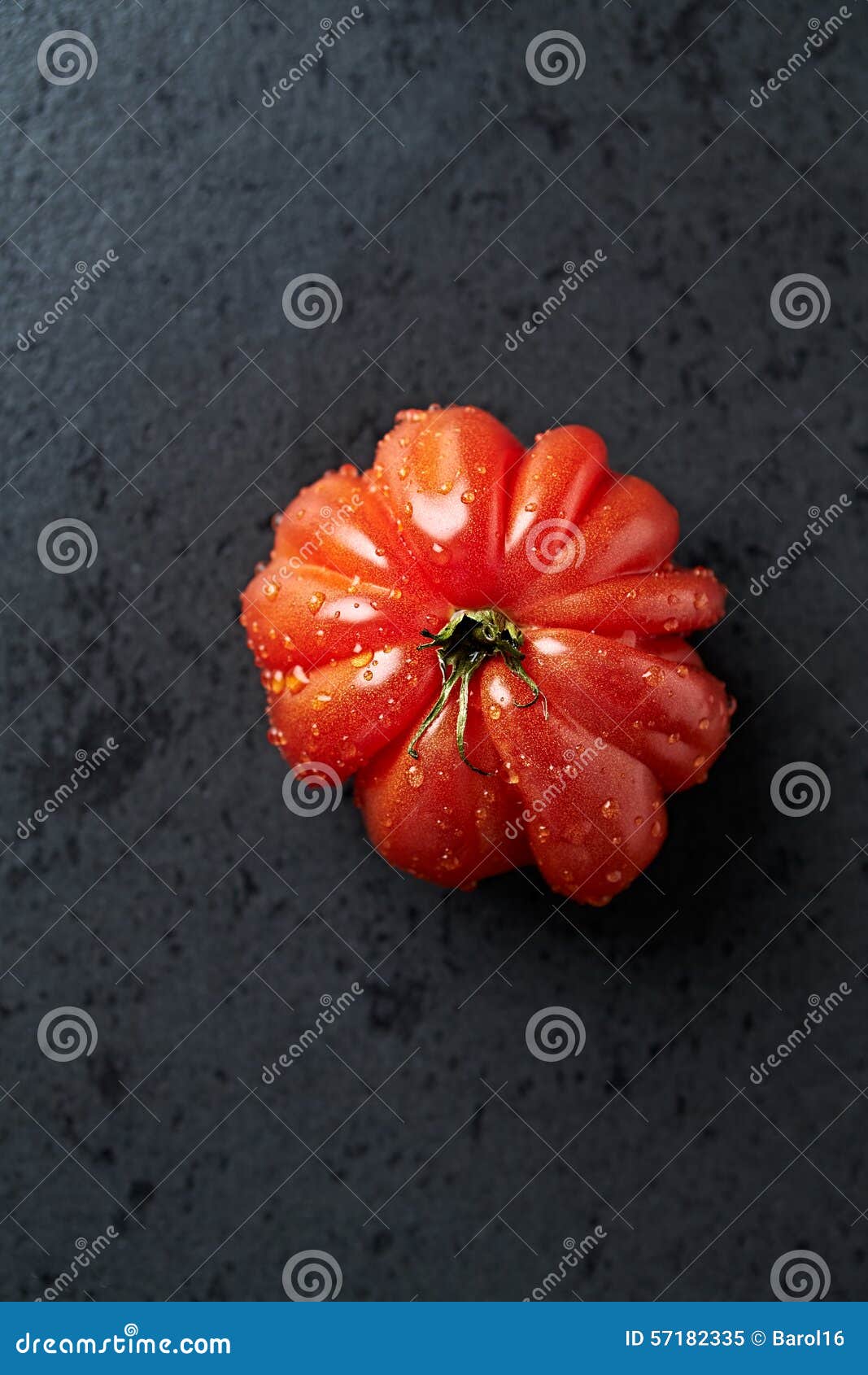 Coeur De Boeuf (beefsteak Tomato) Stock Image - Image of rustic