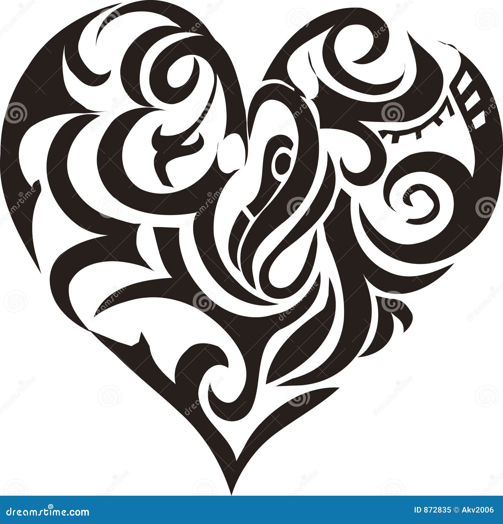 Coeur Tribal D Art Illustration De Vecteur Illustration Du Cadeau 8725