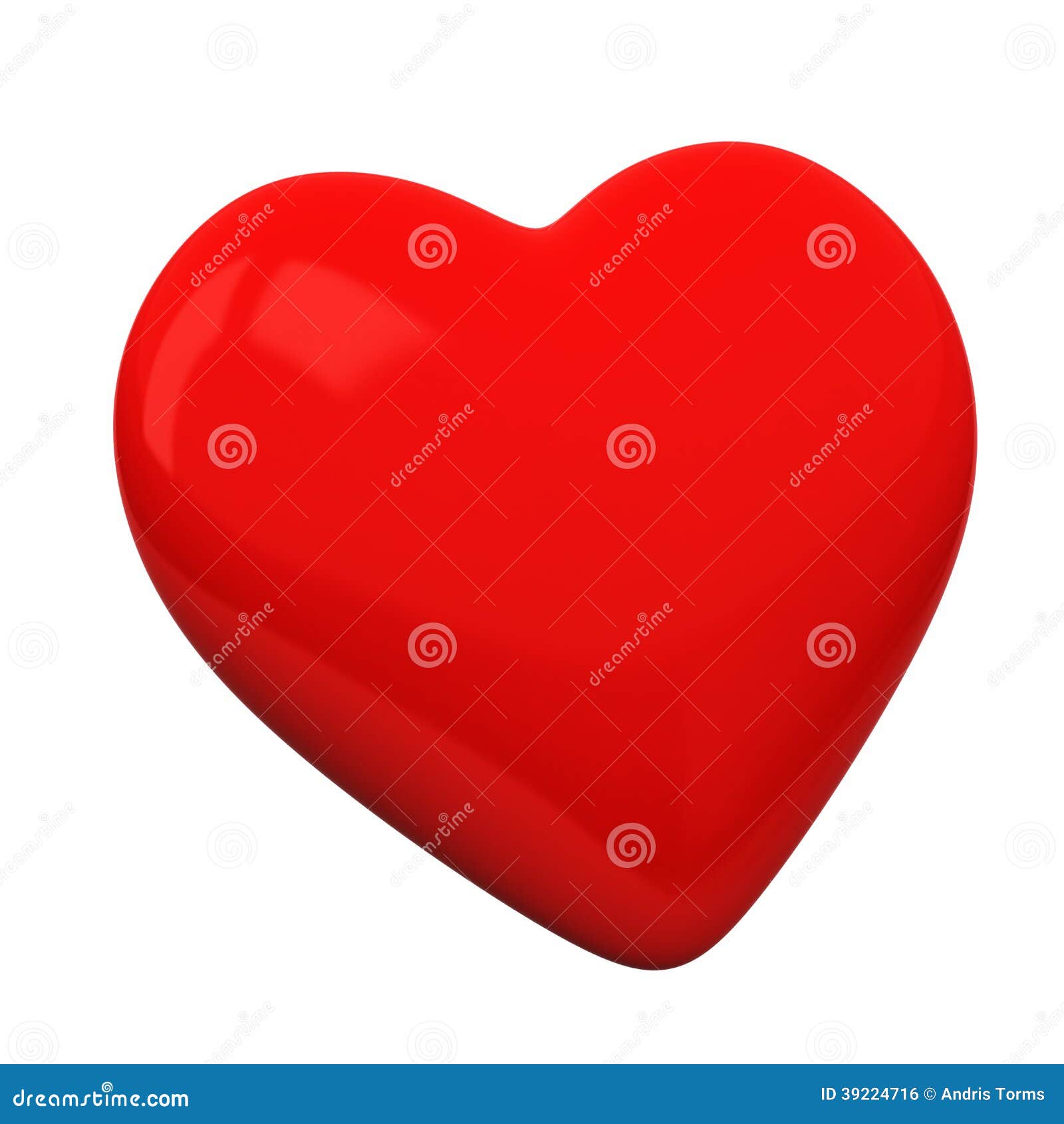 Coeur vide rouge, 3d illustration stock. Illustration du idée 39224716