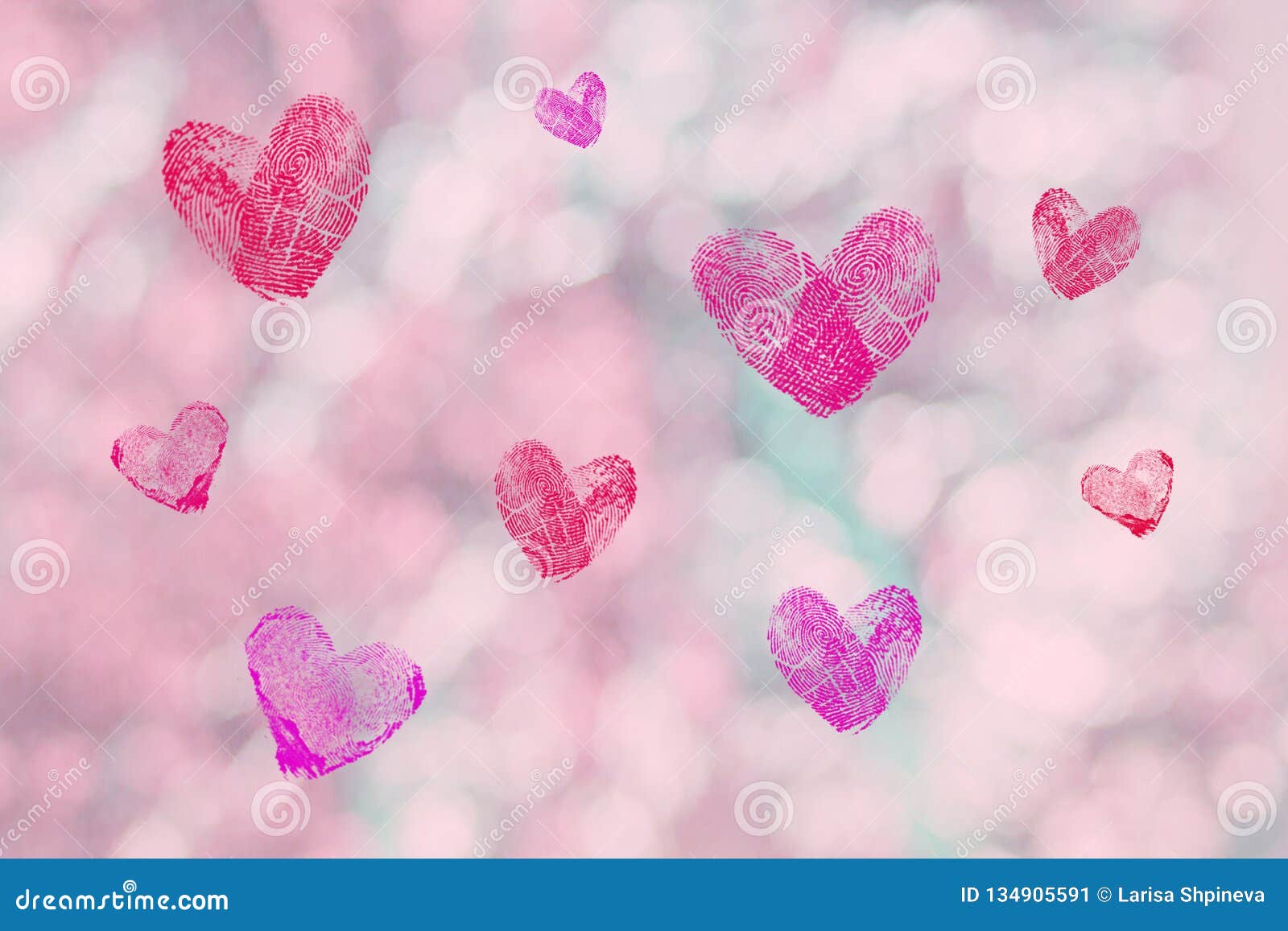 Téléchargement gratuit Images Coeurs En Baisse D Empreinte Digitale Pour Le Jour De Valentines le plus cool salutations