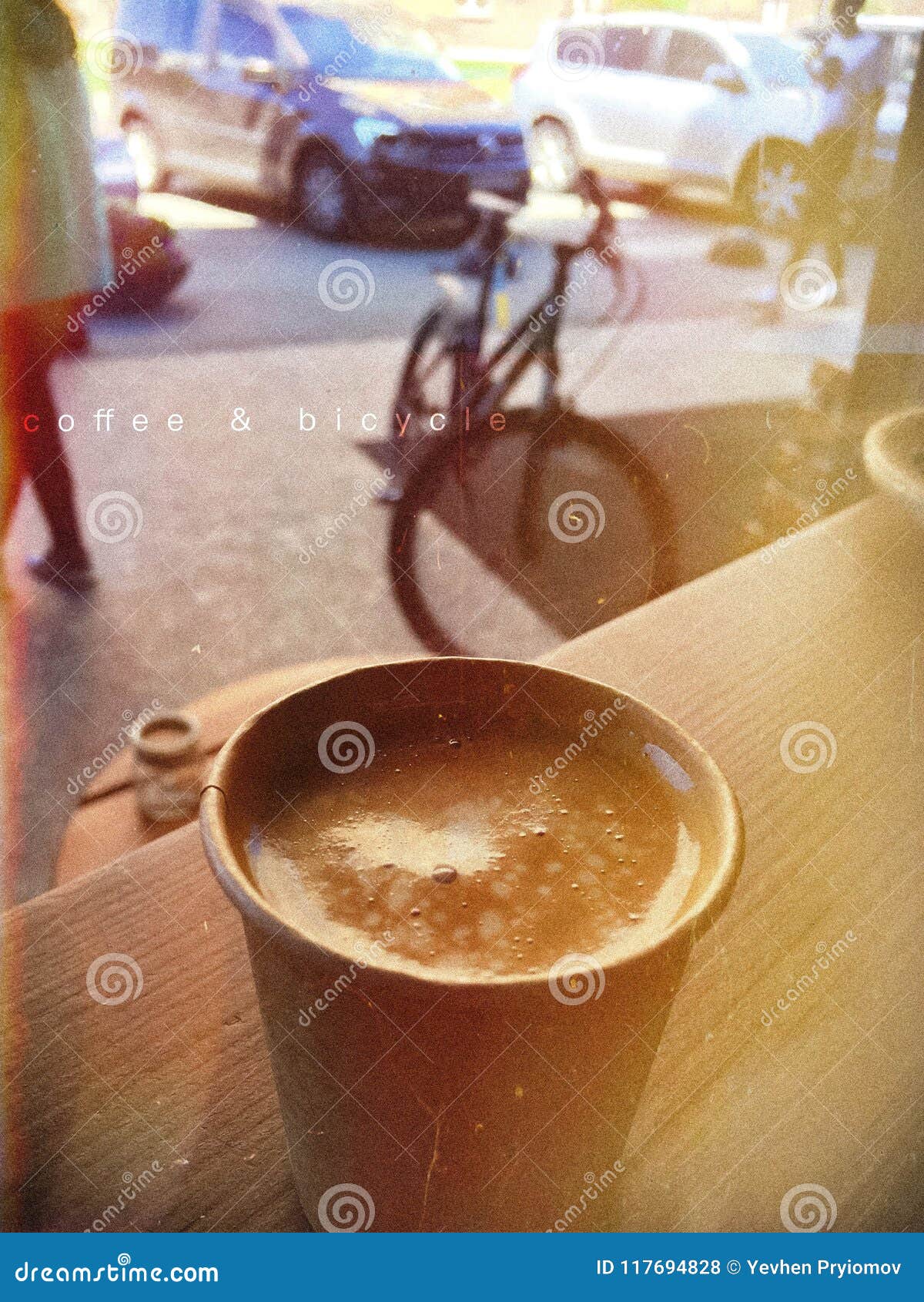 Coffe and bicycle stock photo. Image of chocolate, coffee 117694828