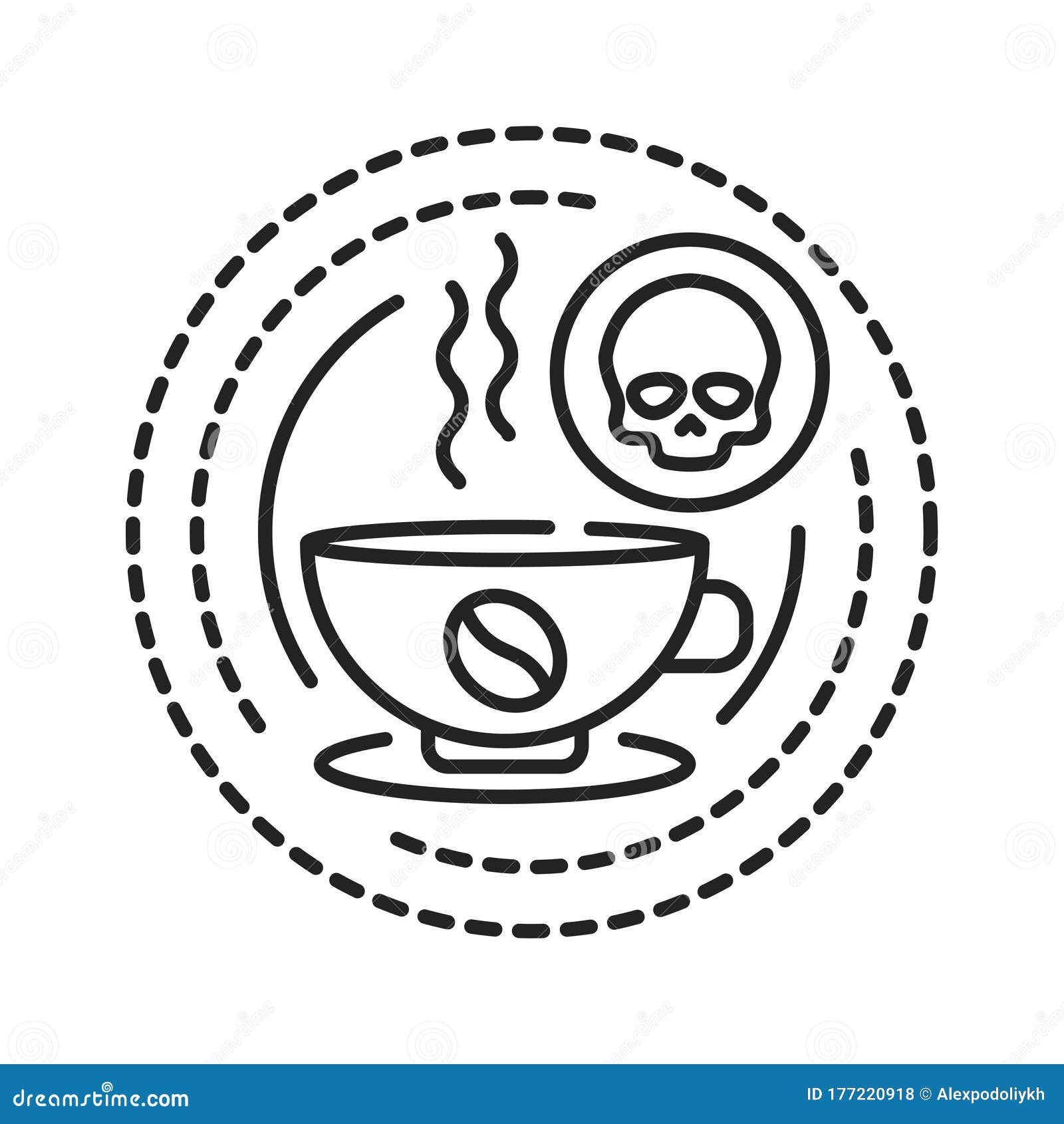 Download Coffee Addiction Is Just Normal. Funny Hand-drawn Poster ...