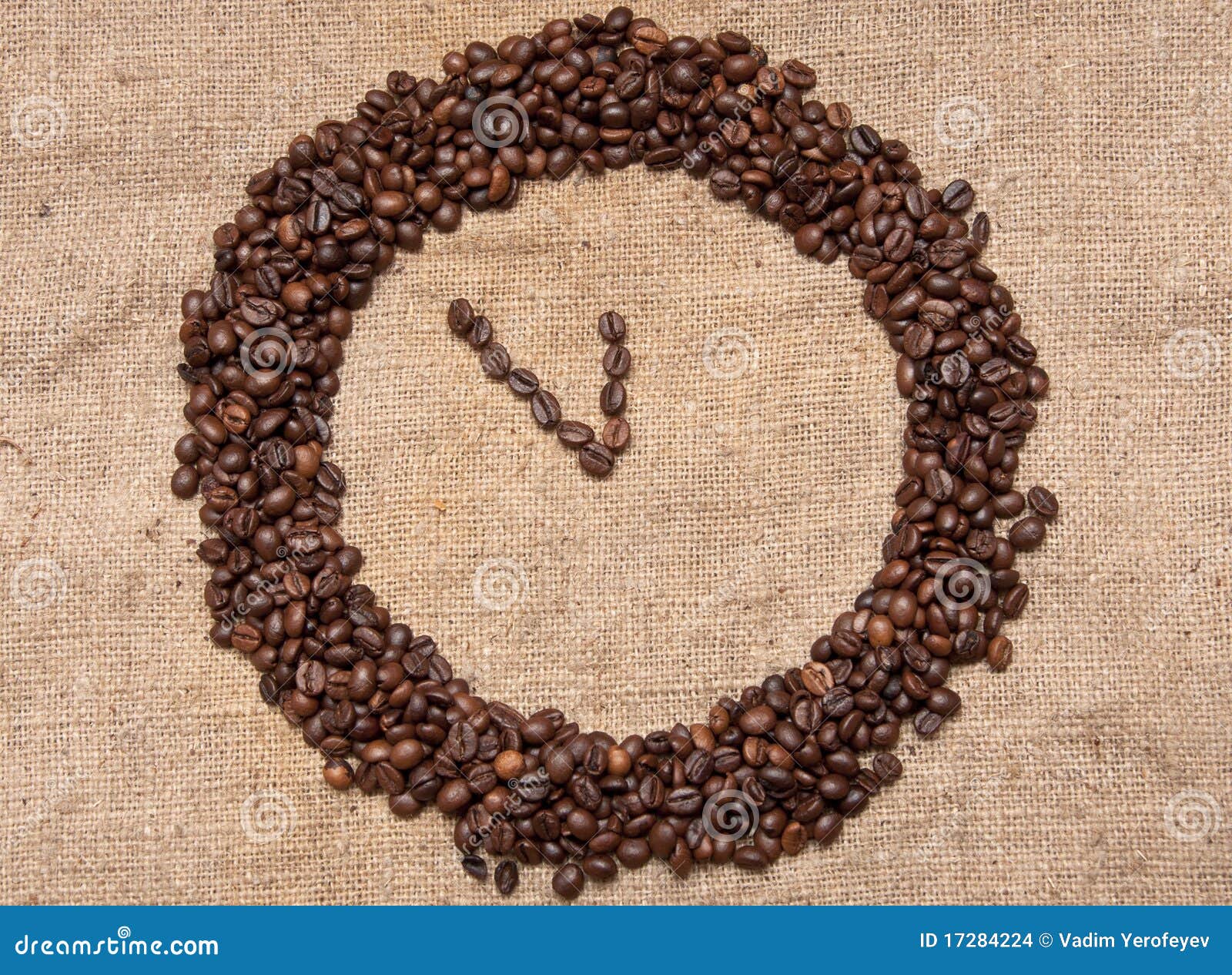 Coffee Alarm Clock from the Grain Stock Photo Image of energy, aroma