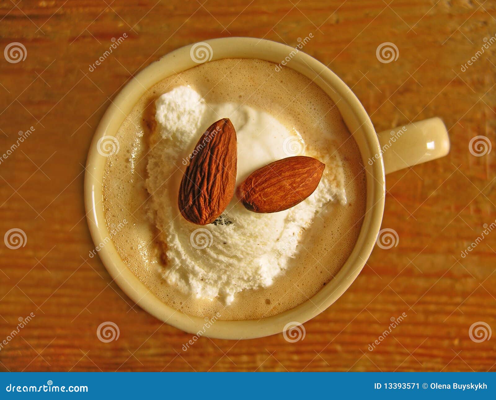 Coffee with almonds stock image. Image of breakfast, coffee 13393571