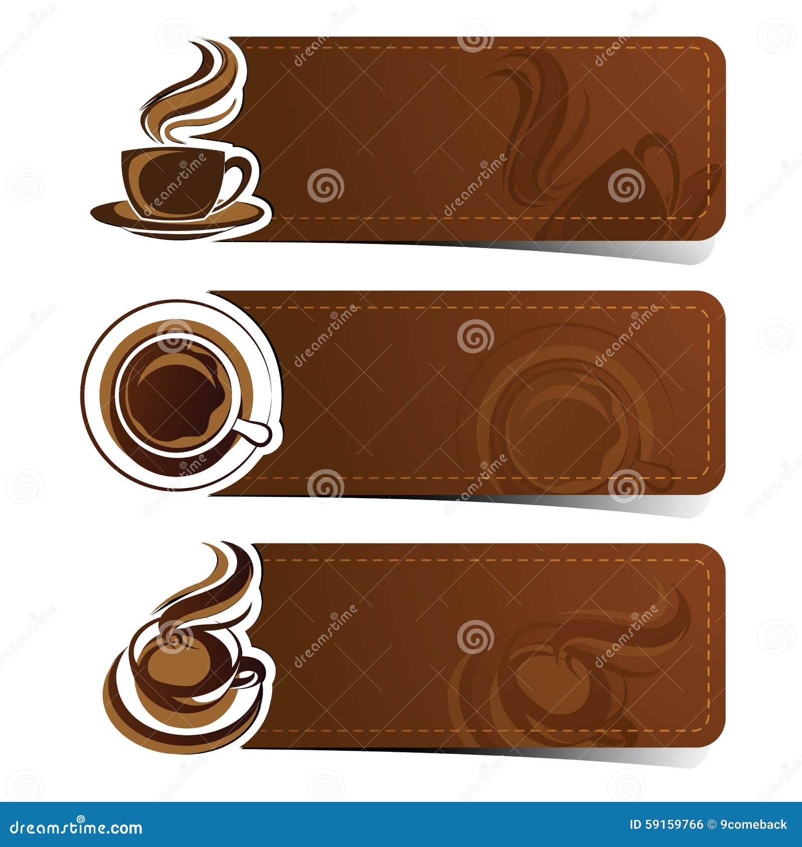 Banner cà phê vector với màu nâu ấm áp và đầy đủ hương vị sẽ làm cho bạn cảm thấy như đang uống một ly cà phê thật sự. Minh họa nhãn banner này sẽ trông rất chuyên nghiệp và đẹp mắt trên trang web hoặc bài đăng của bạn. Tải về ngay từ Freepik để thấy sự khác biệt!