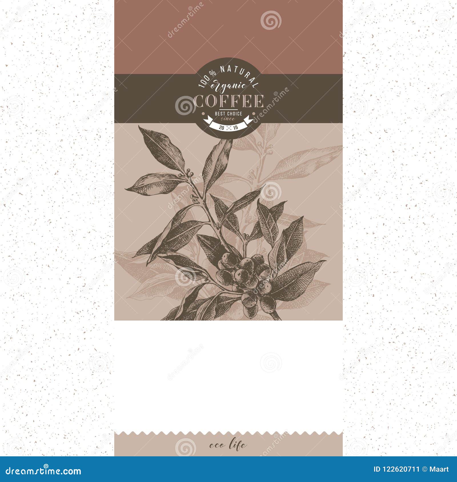 Download Coffee Banner Vector Template Stock Vector - Illustration of drawing, isolated: 122620711