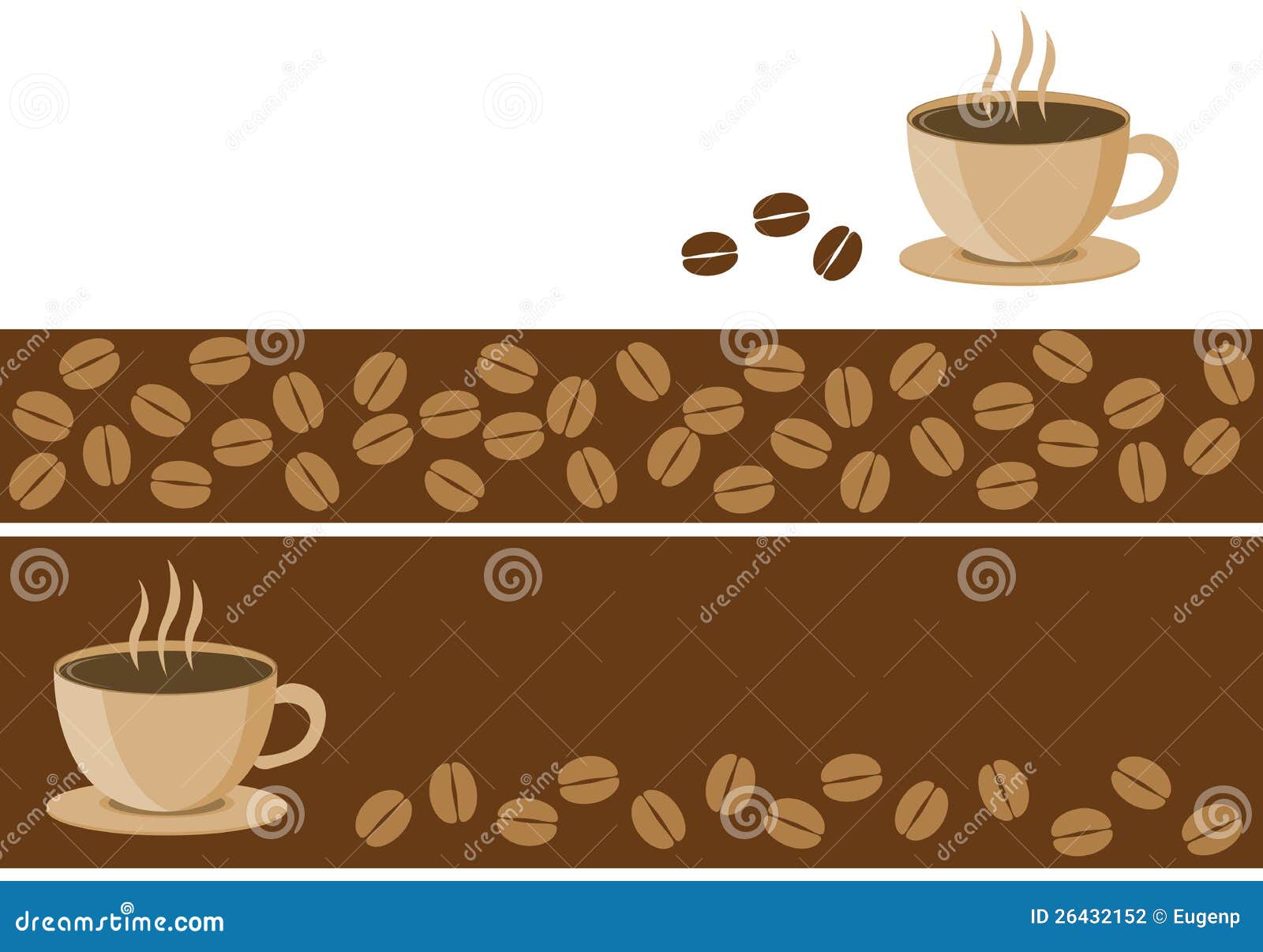 Coffee banners stock vector. Illustration of banner, coffee 26432152